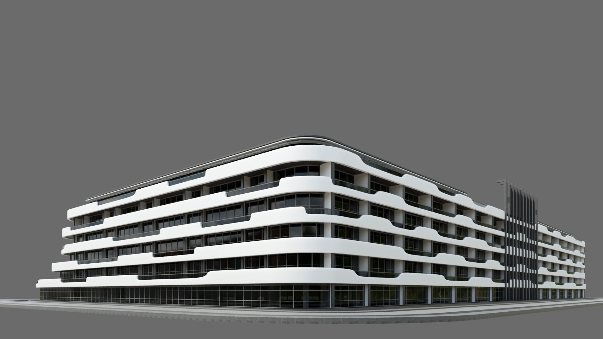 Beach Hotel ID042 3D model_3