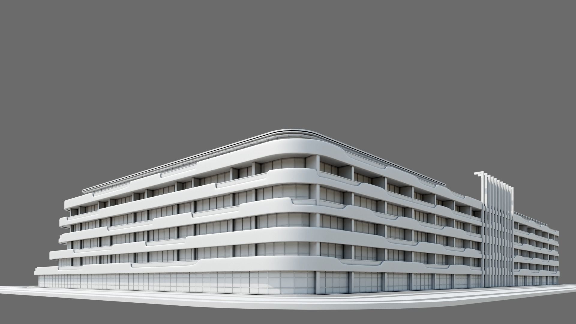 Beach Hotel ID042 3D model_4