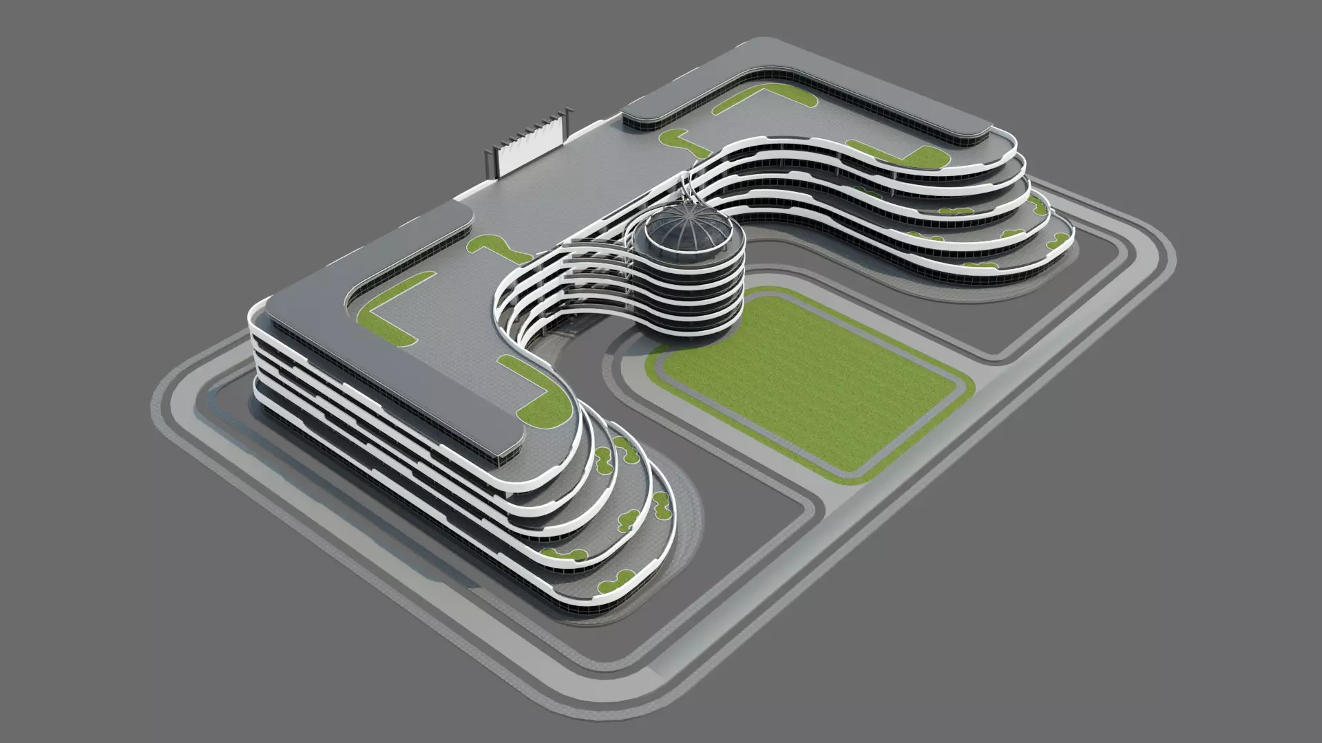 Beach Hotel ID042 3D model_0