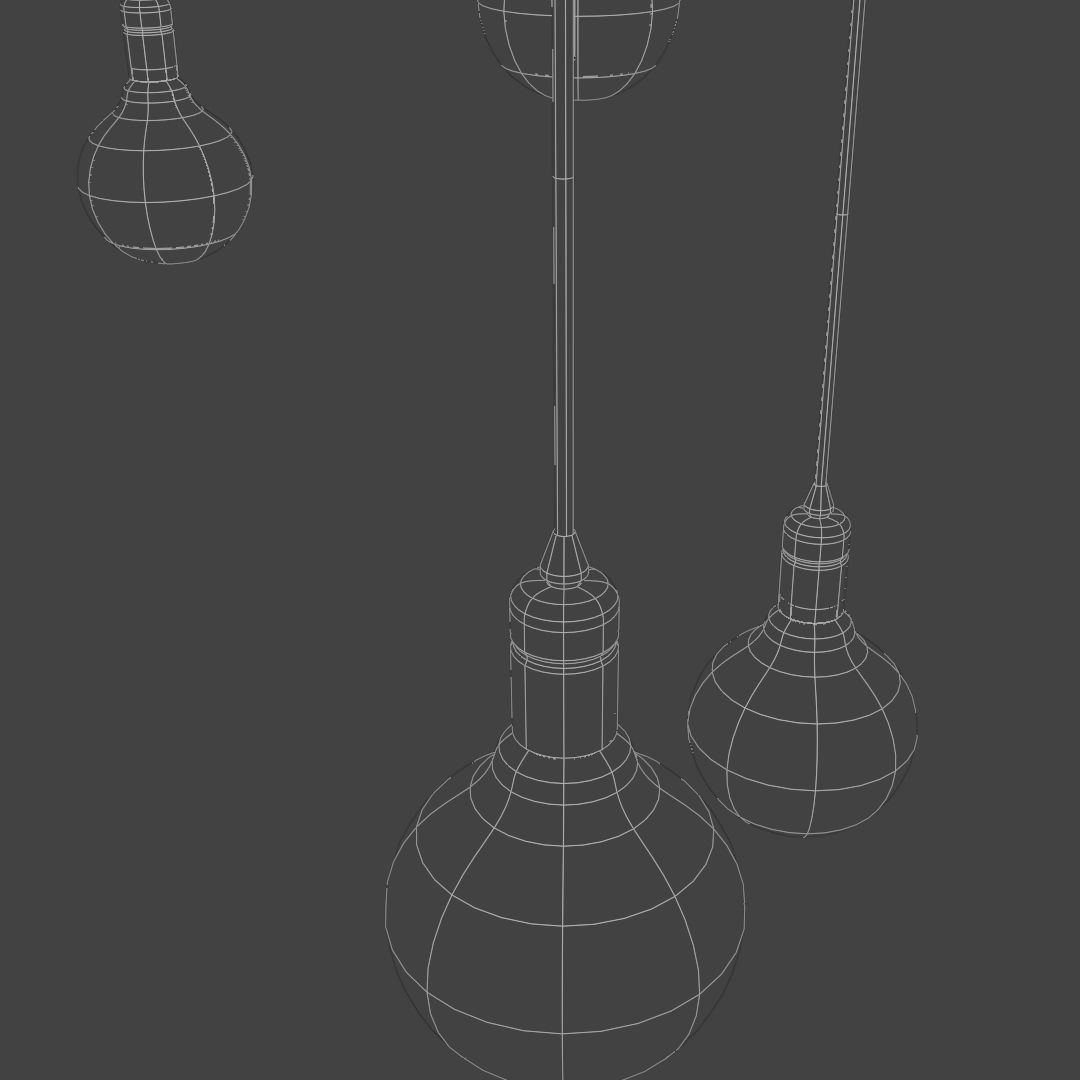 Ceiling lamp industrial 3D model_6
