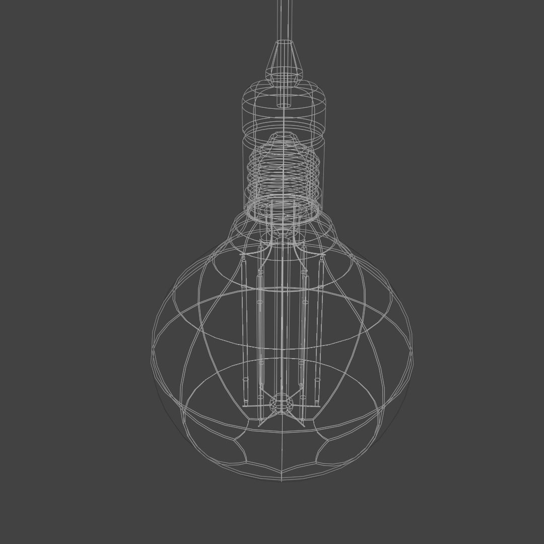 Ceiling lamp industrial 3D model_9