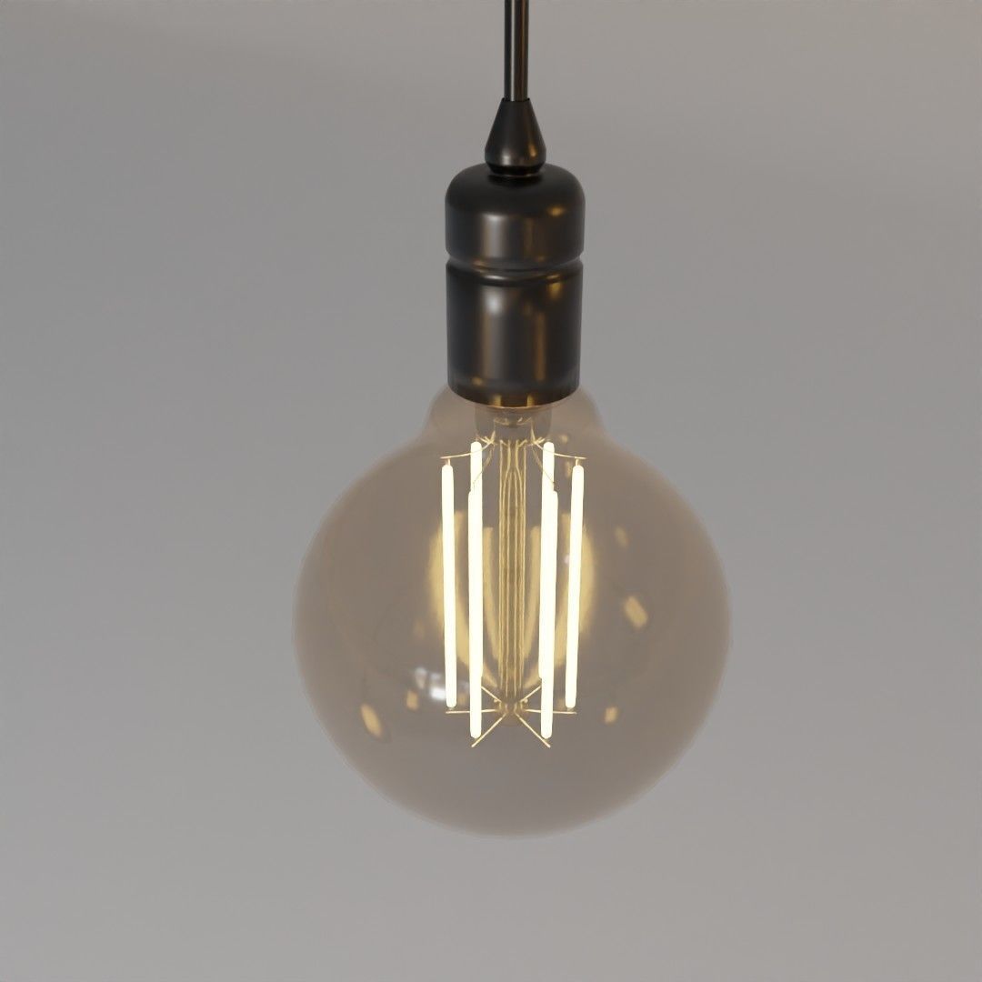 Ceiling lamp industrial 3D model_4