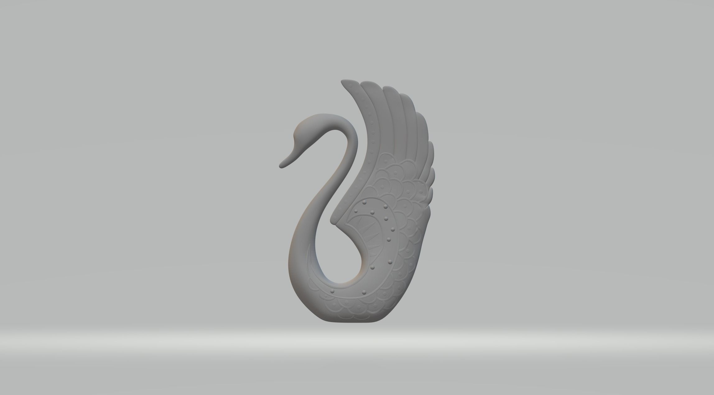 Pretty Swan 3D print model_1