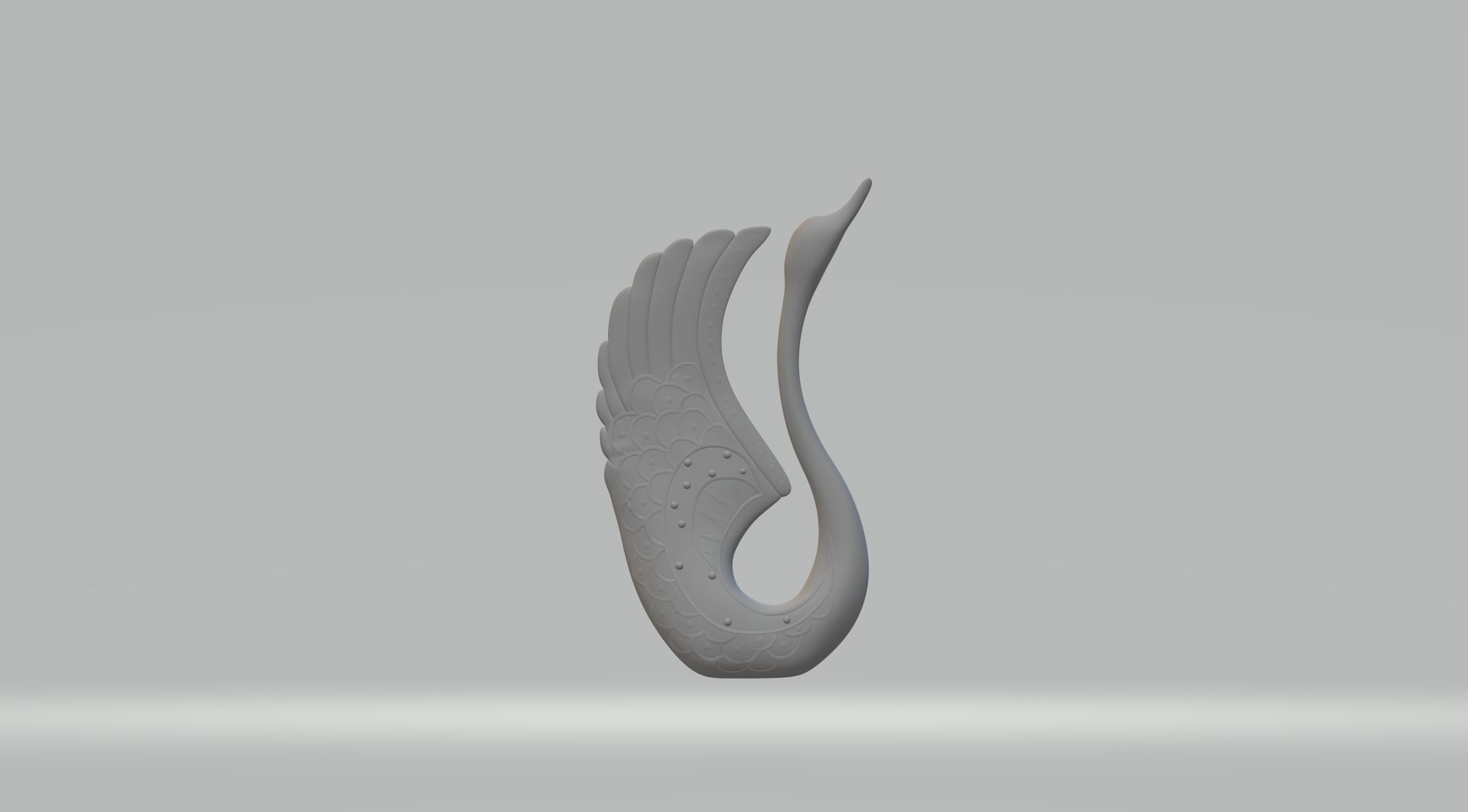 Pretty Swan 3D print model_4