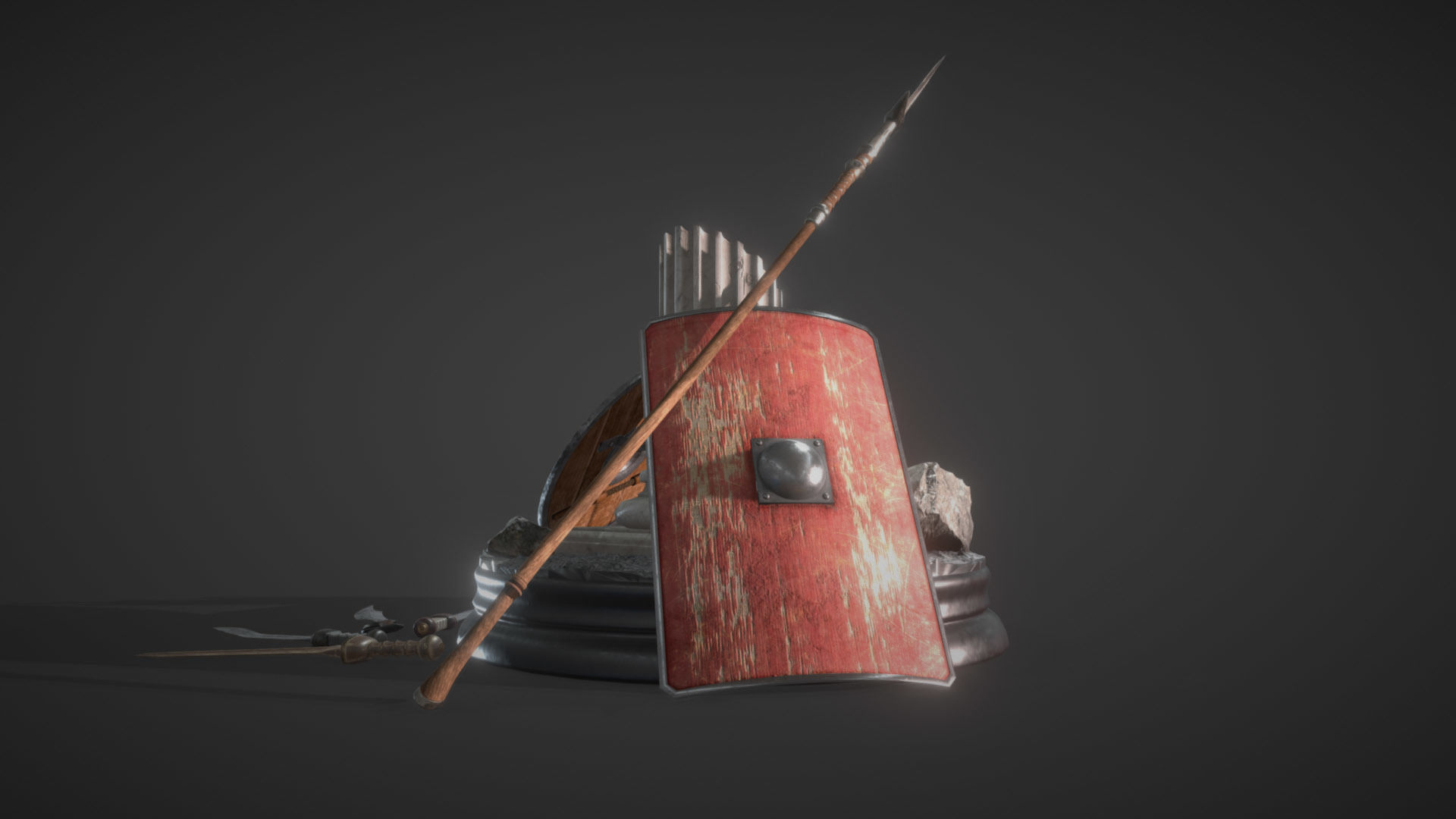 Gladiator Murmillo 2023 Low-poly 3D model_9