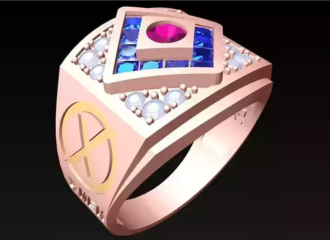 X - Mens Ring - Mens Rings - N4144