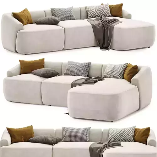 Modular hoekbank Sofia sectional 3D model