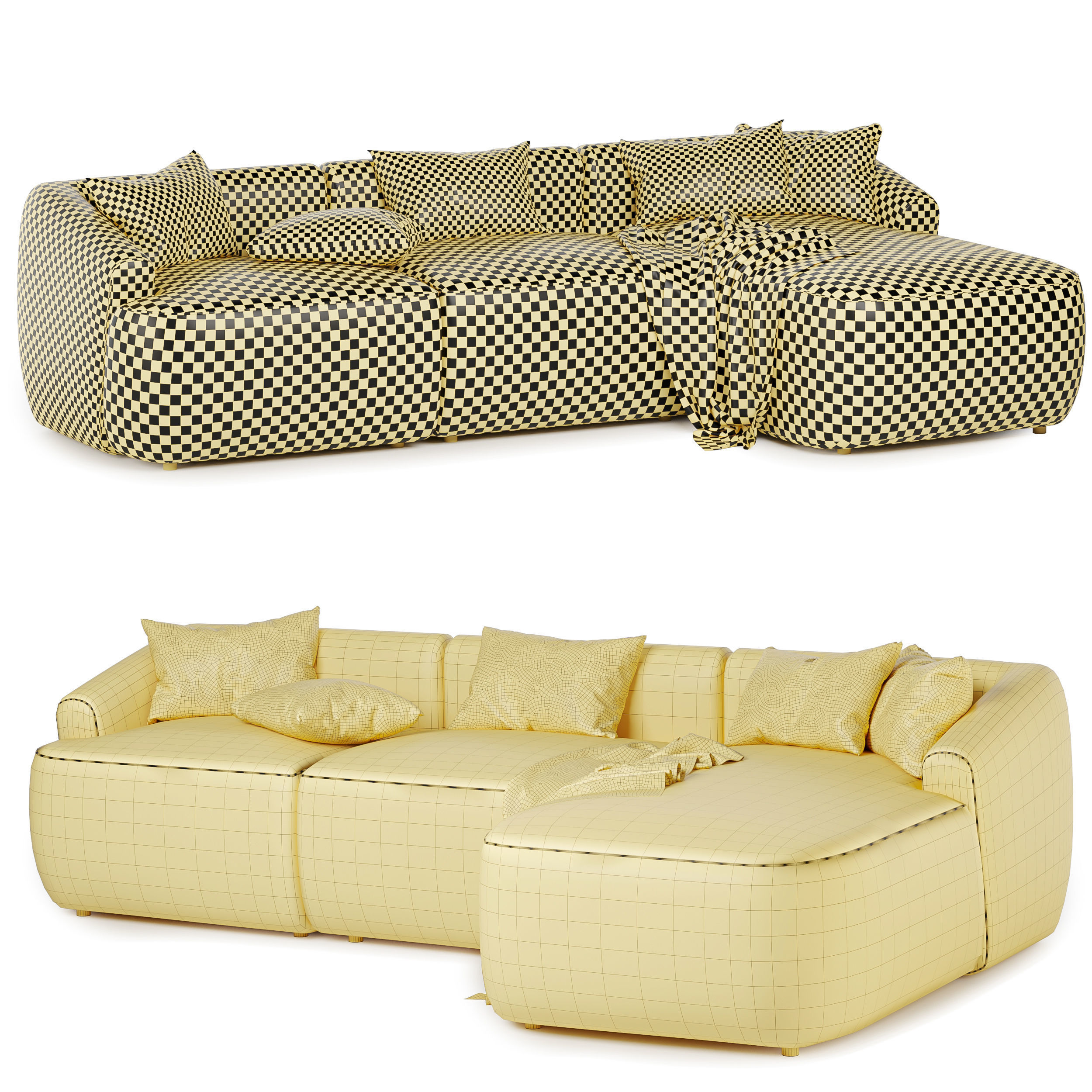 Modular hoekbank Sofia sectional 3D model_4