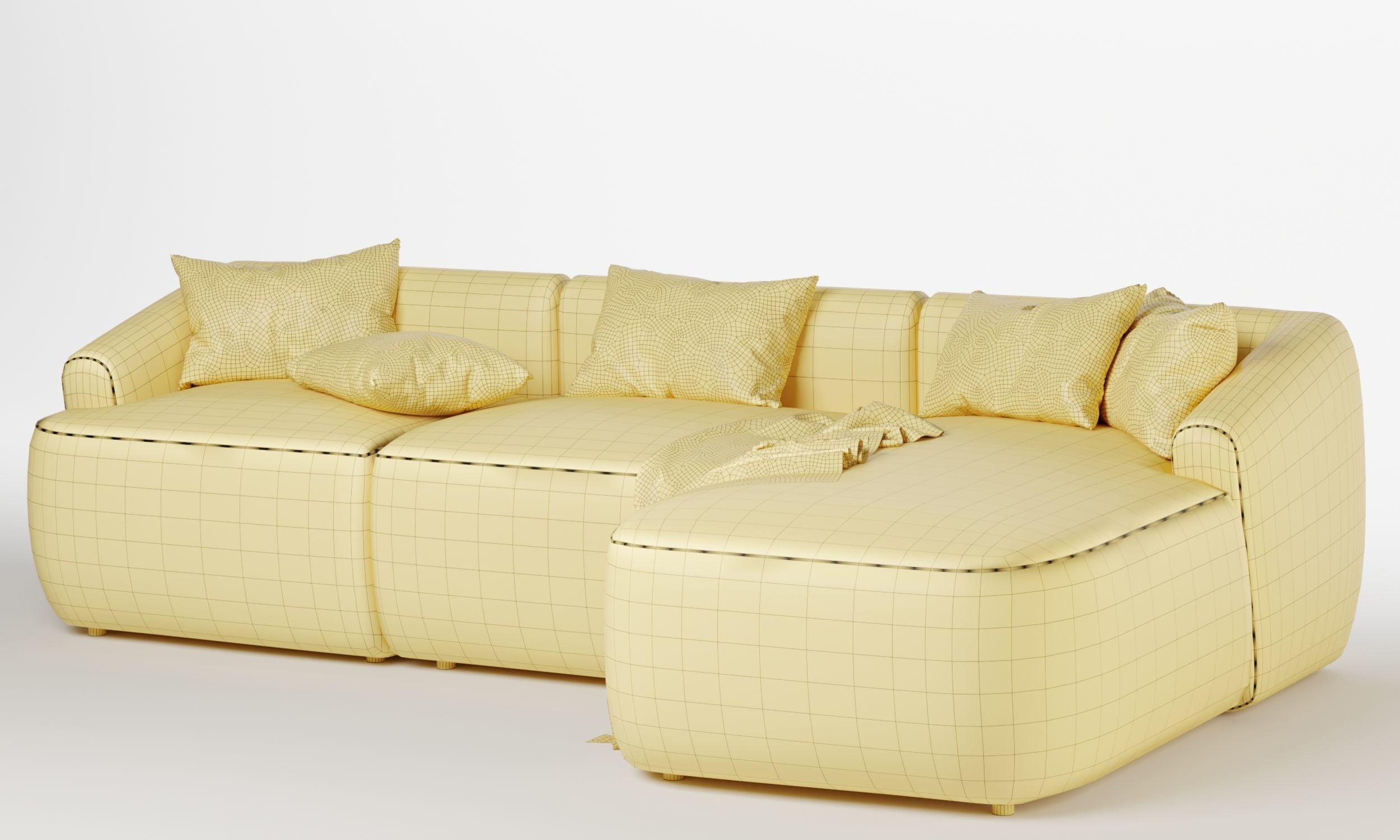 Modular hoekbank Sofia sectional 3D model_6