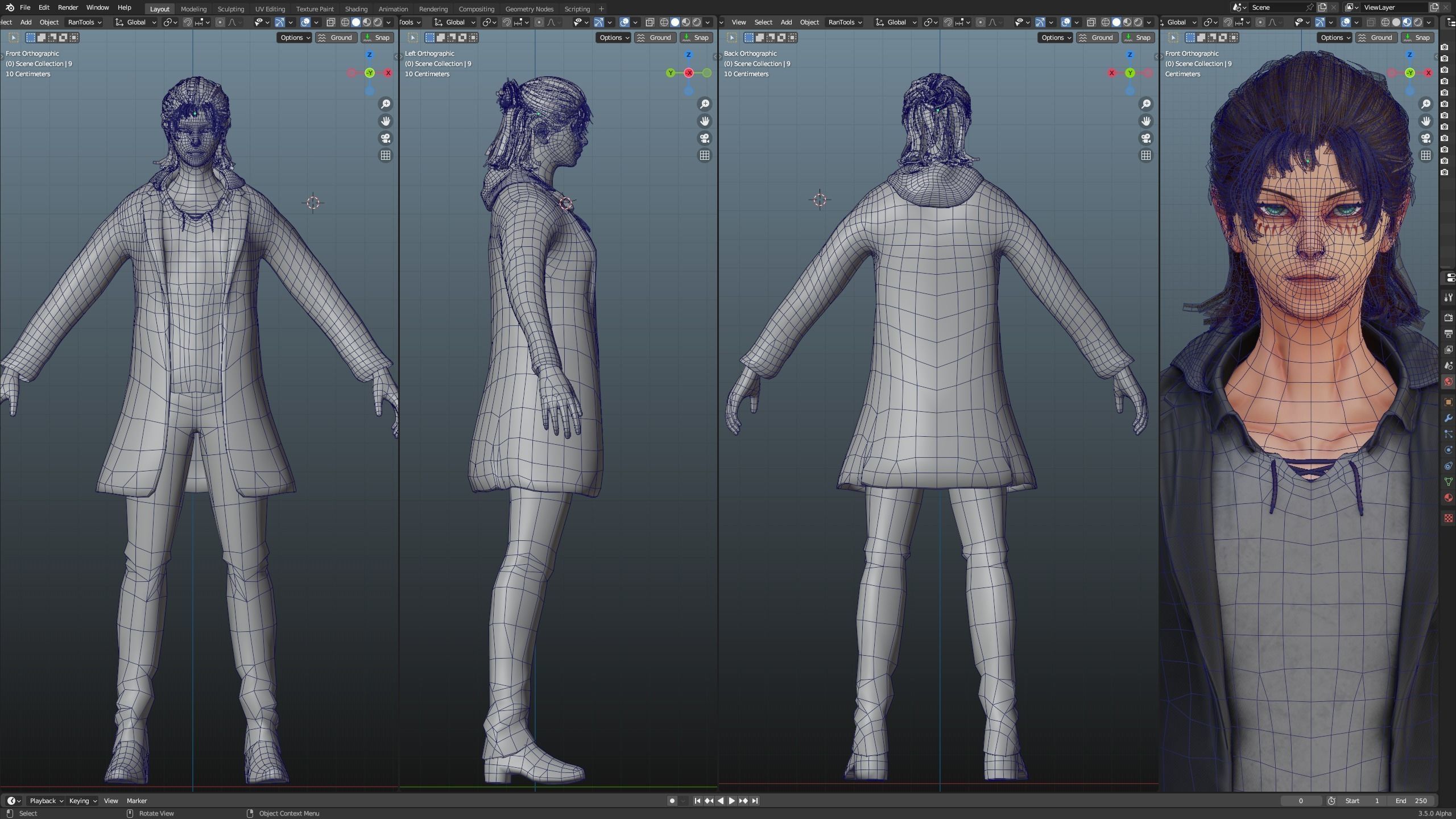 Eren Yeager Low-poly 3D model_5