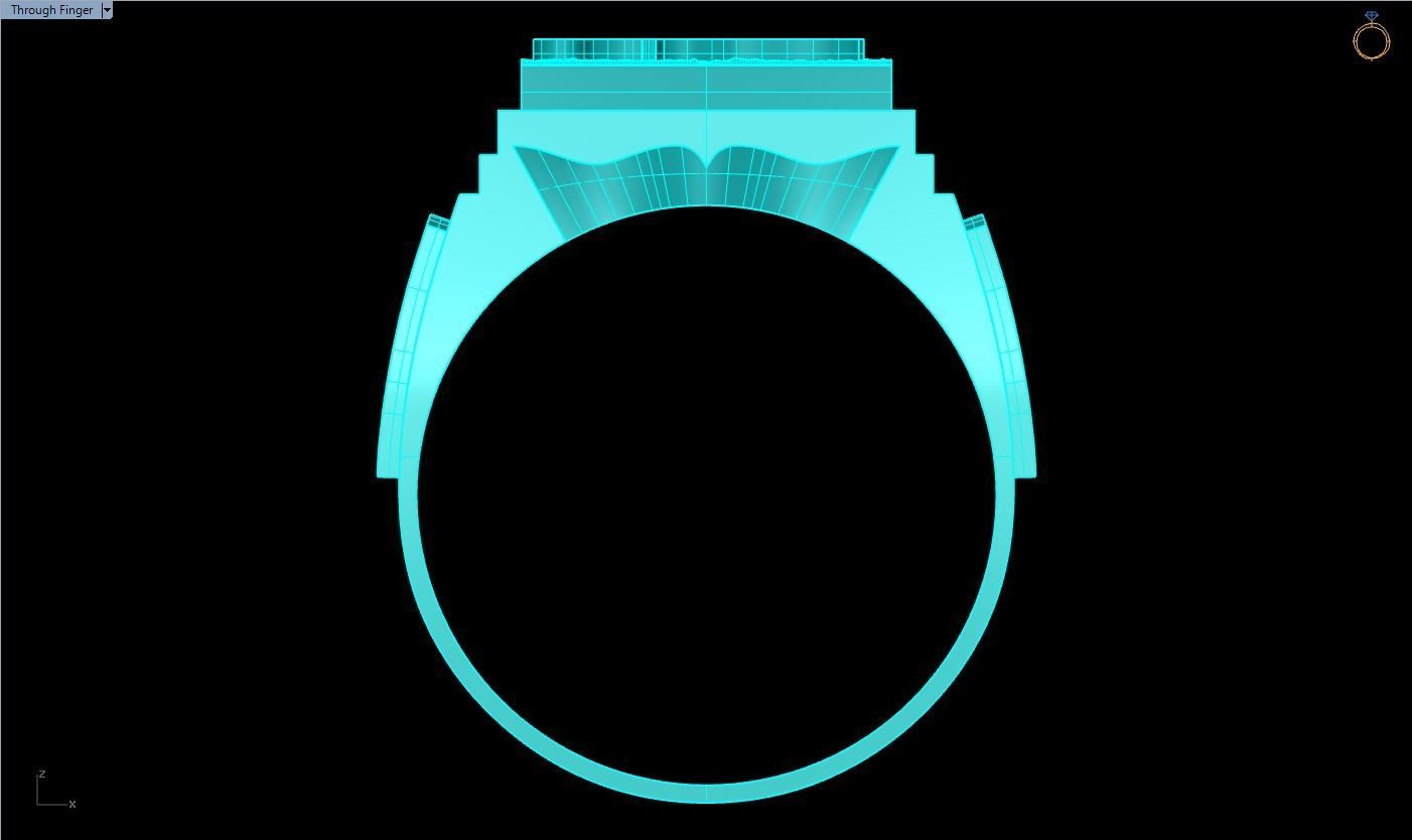 24k Gold Ring - N4174 3D print model_12