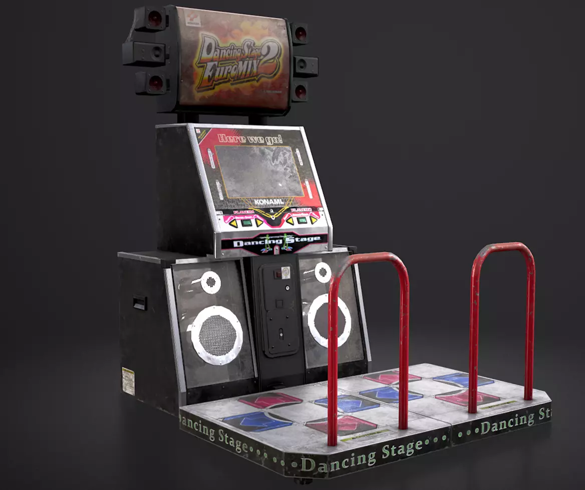 Dancing Stage Euromix 2 Low-poly 3D model_0