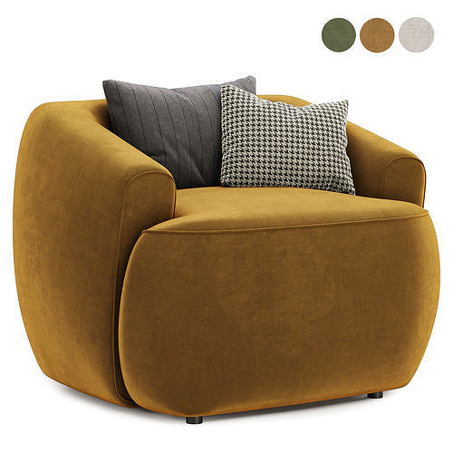 hoekbank Sofia armchair 3D model 3