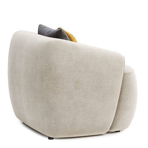 hoekbank Sofia armchair 3D model 5