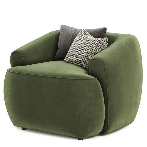 hoekbank Sofia armchair 3D model 4