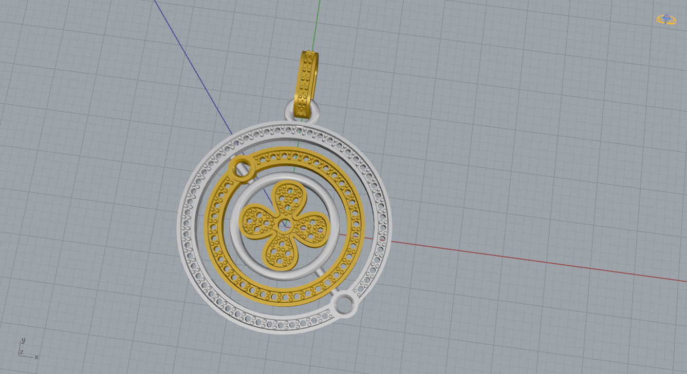 Louis Vuitton Pendant 3D print model_11