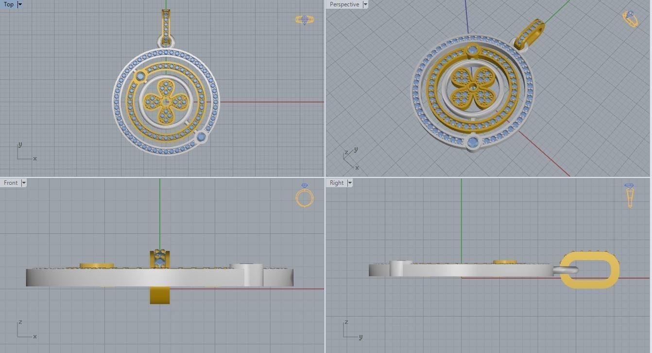Louis Vuitton Pendant 3D print model_5