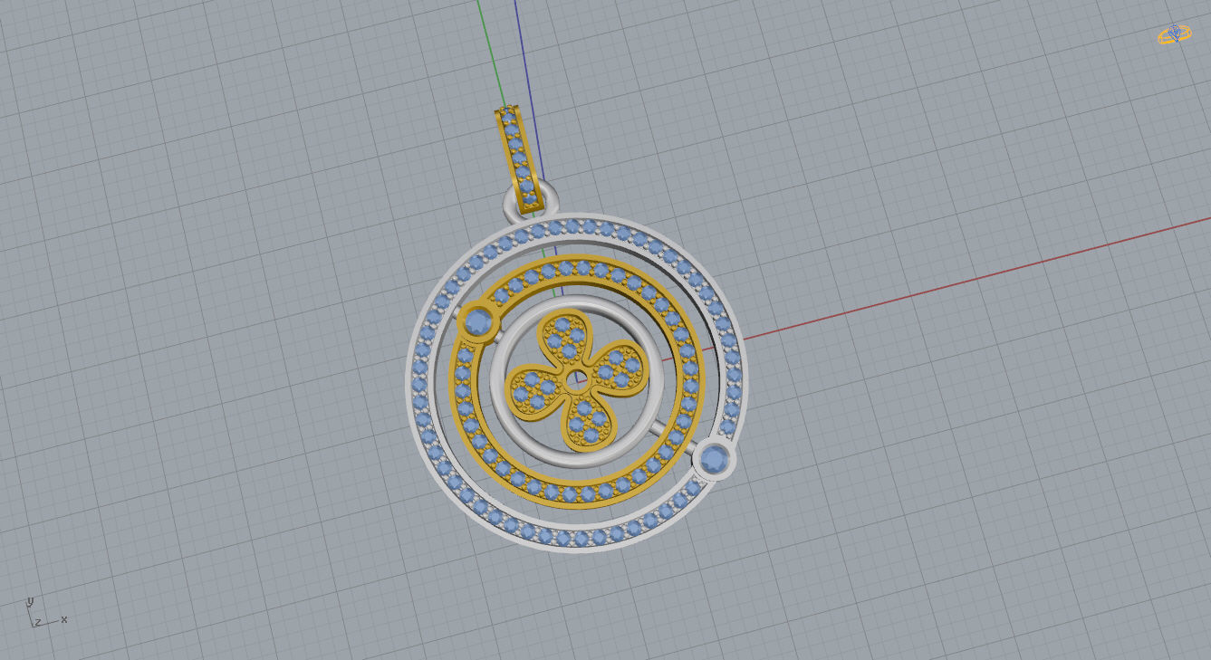 Louis Vuitton Pendant 3D print model_7