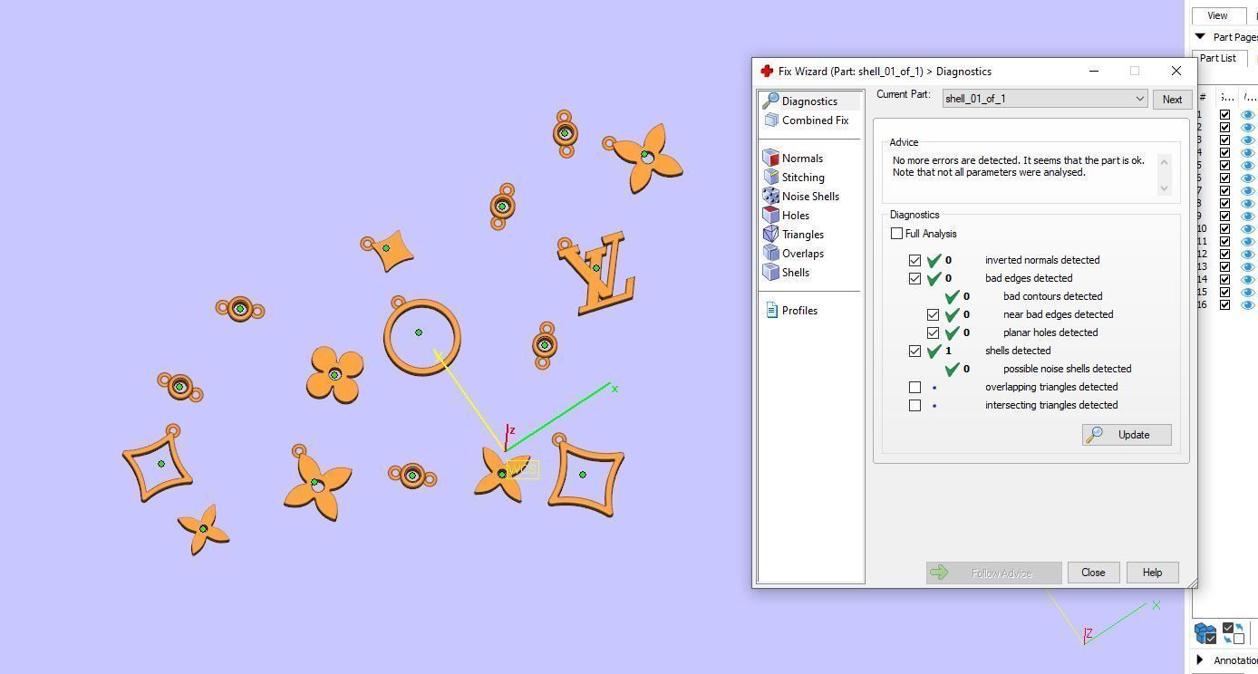 Louis Vuitton Necklace  3D print model_4
