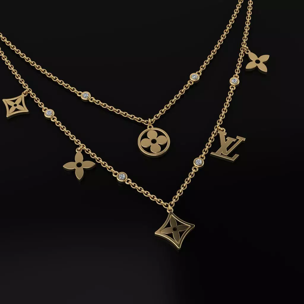 Louis Vuitton Necklace  3D print model_0