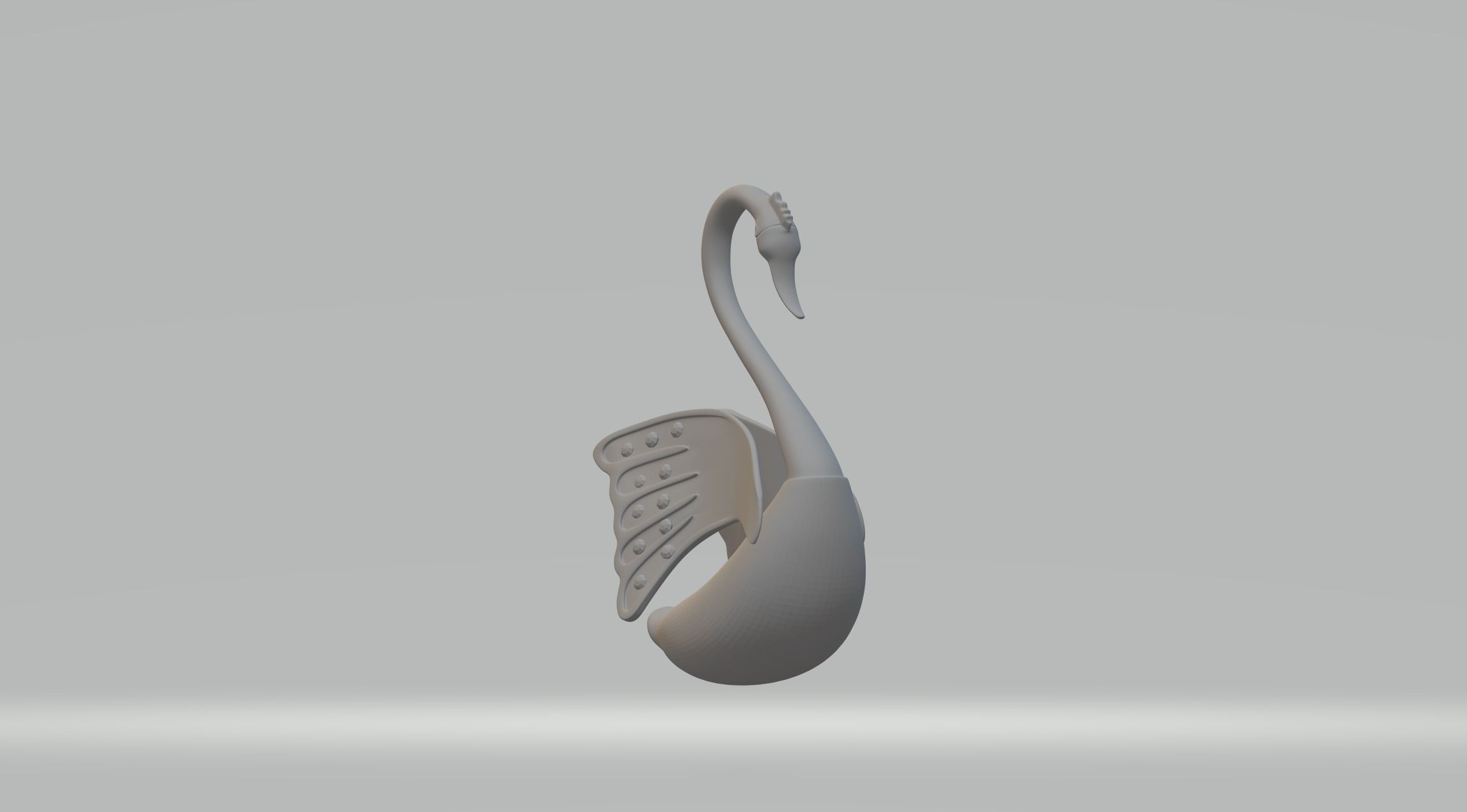 Diamond Swan 3D print model_3
