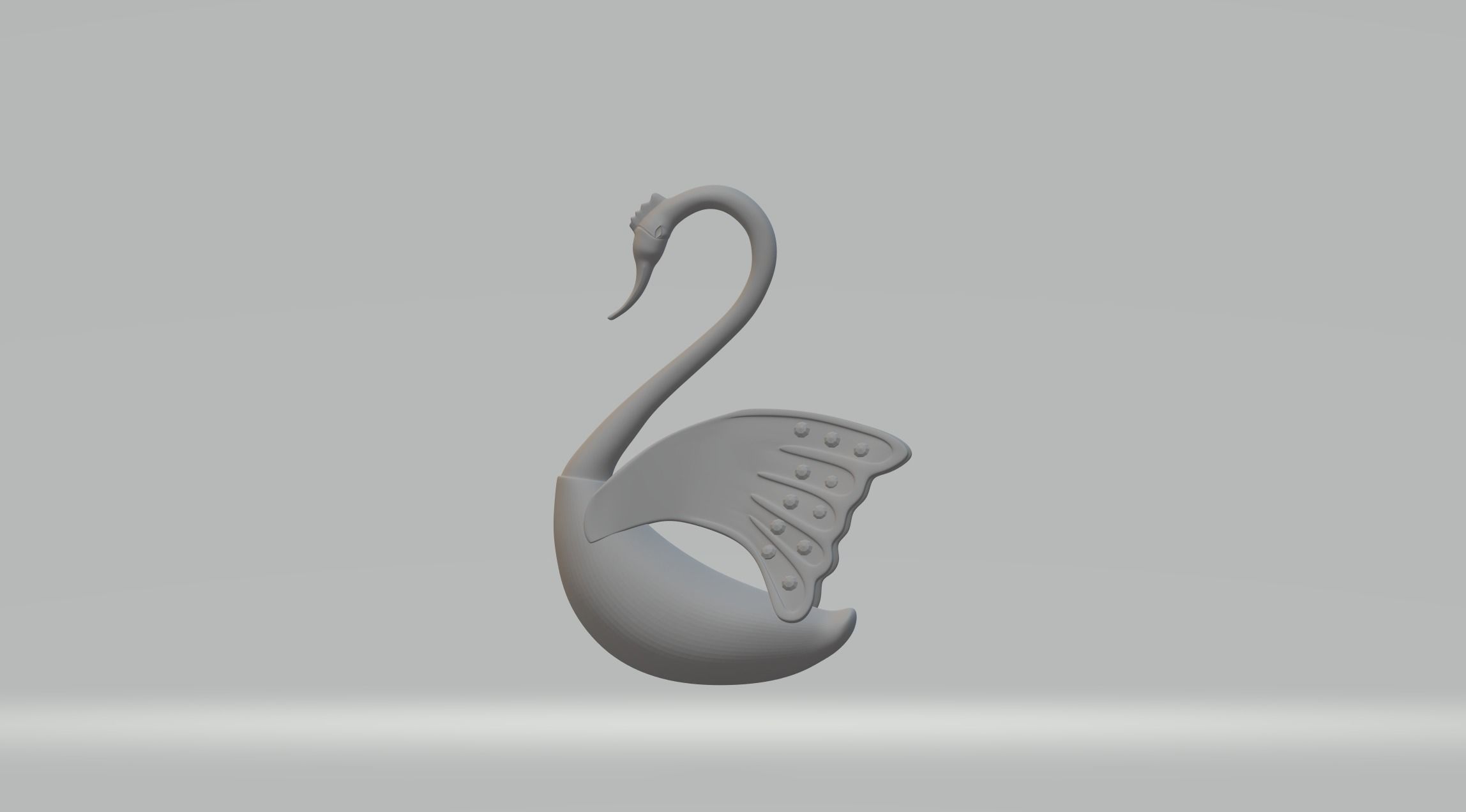 Diamond Swan 3D print model_1