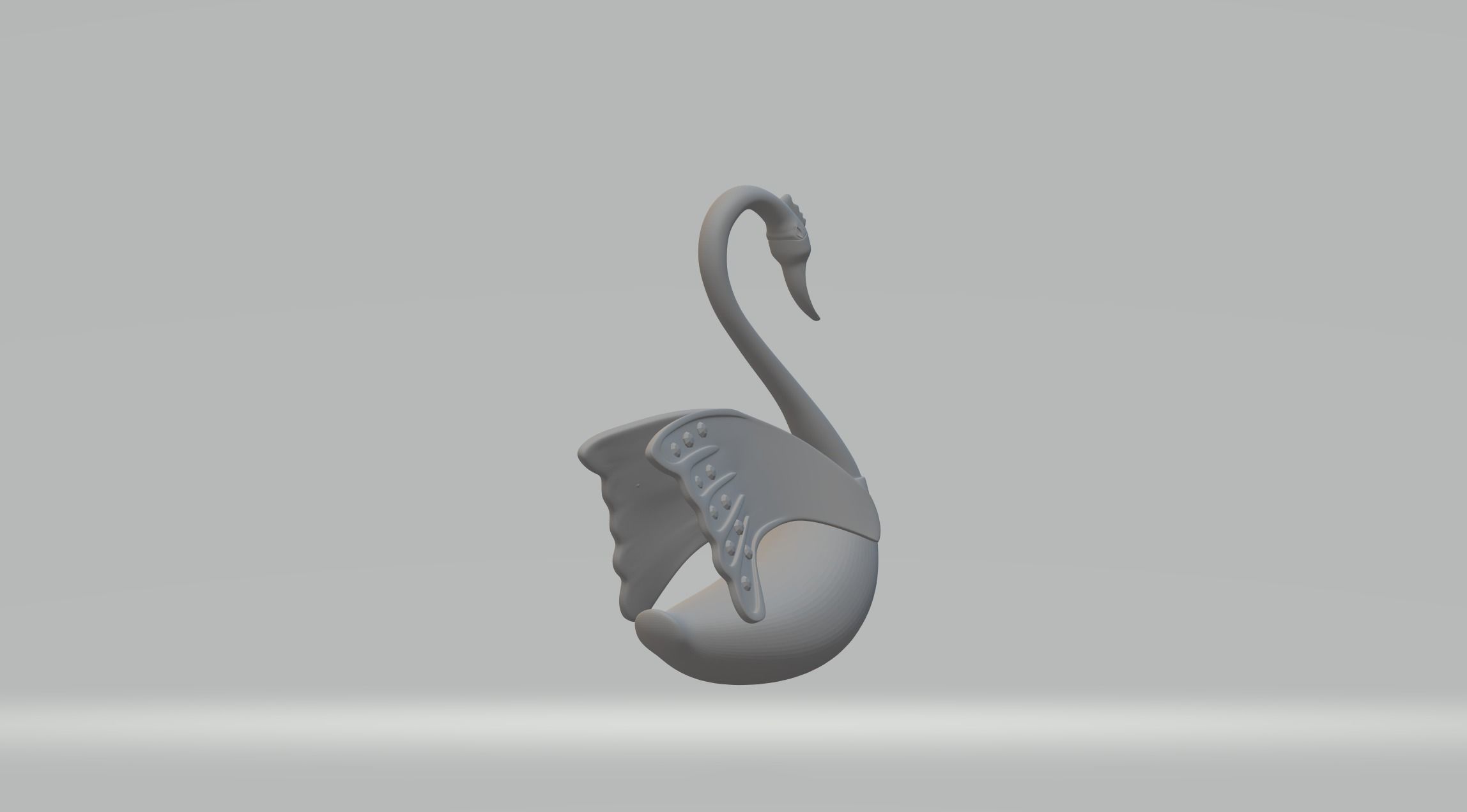 Diamond Swan 3D print model_2