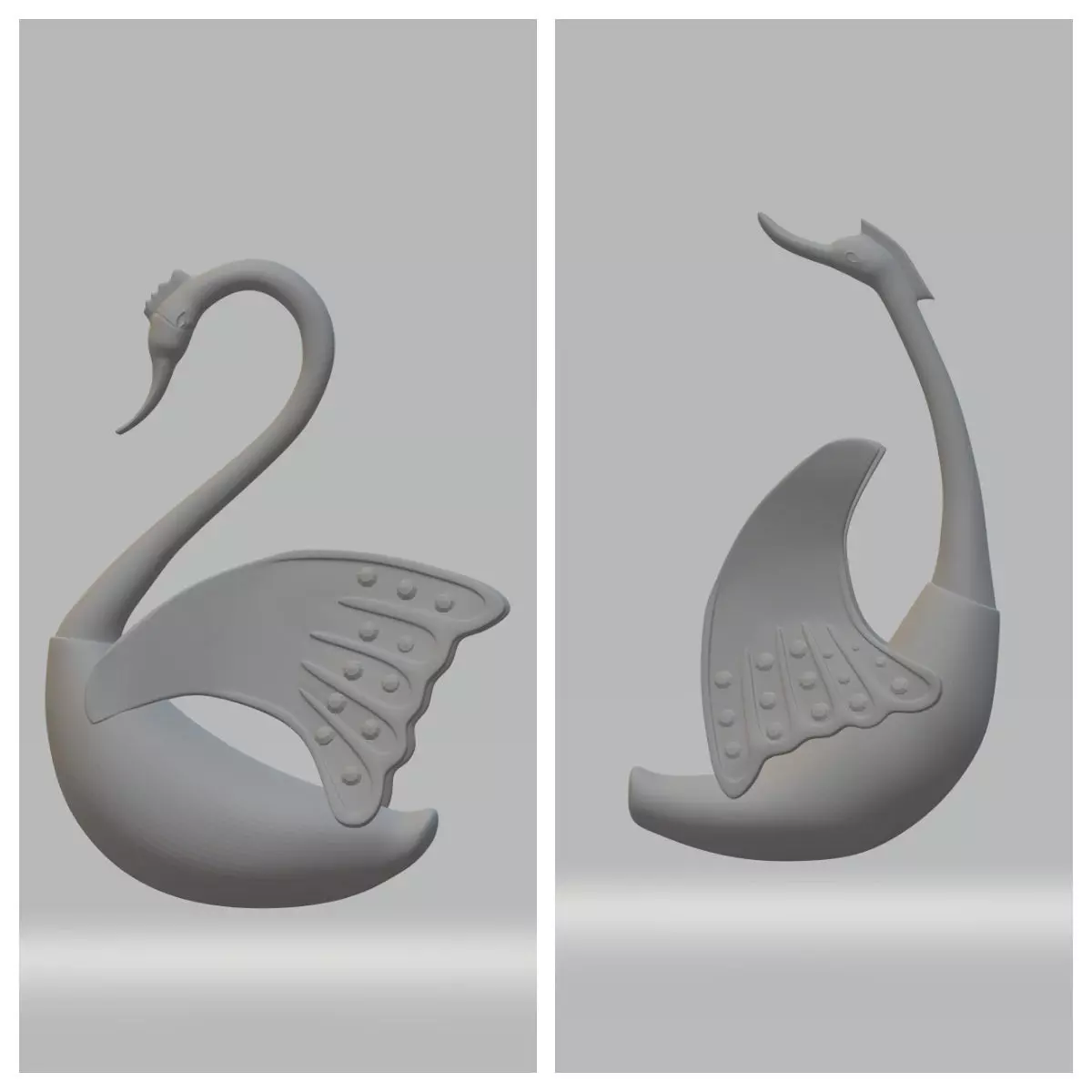Diamond Swan 3D print model_0