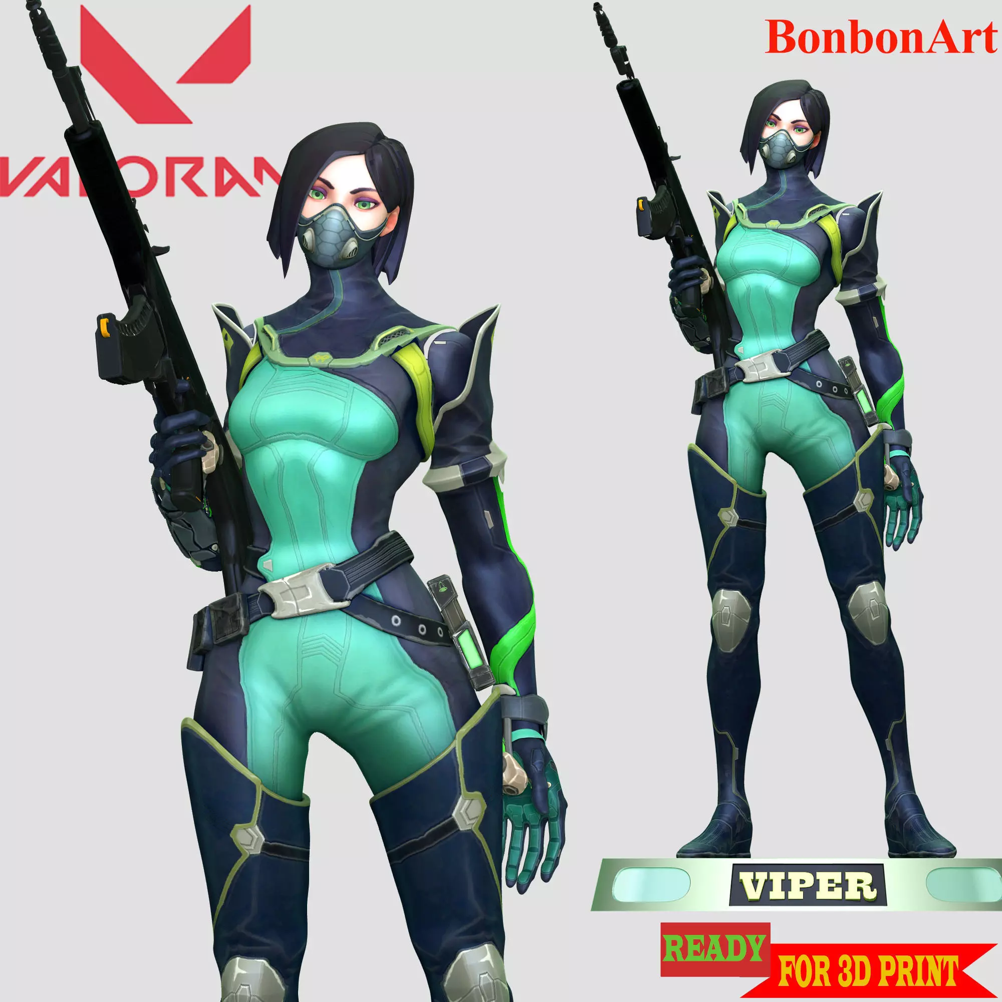 Viper - Valorant 3D print model_0