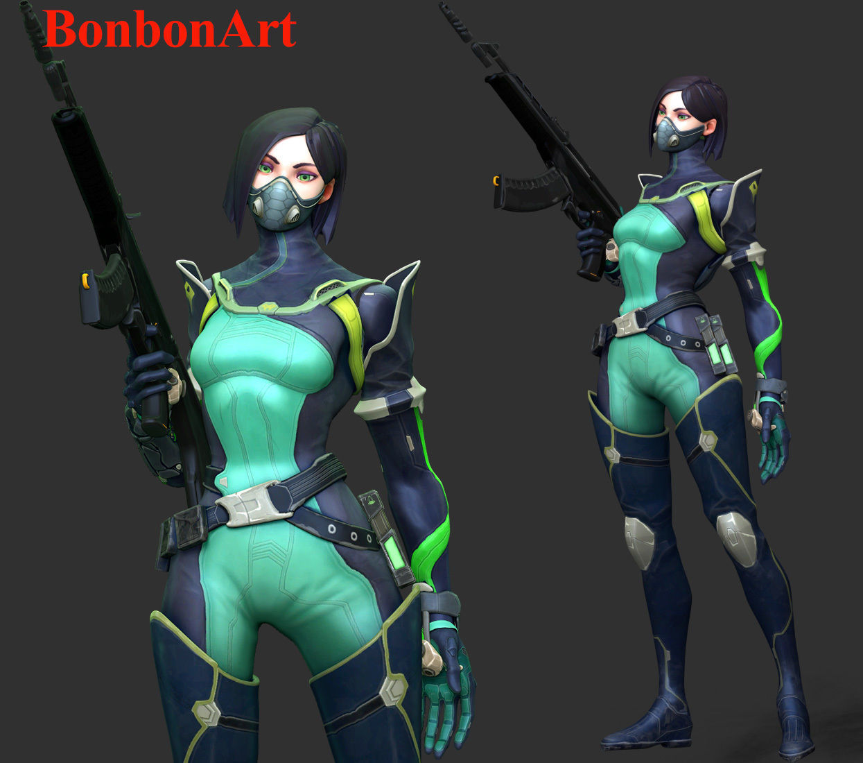 Viper - Valorant 3D print model_2