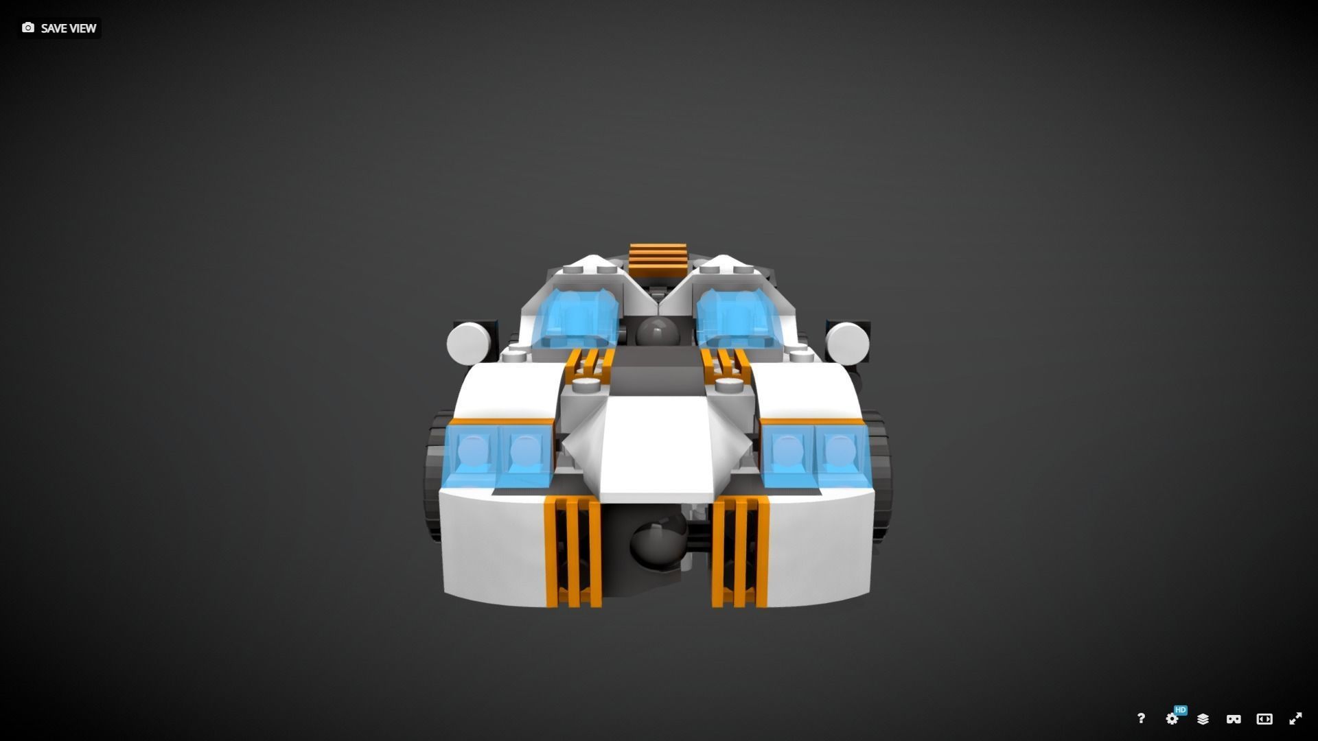 Lego Future Flyers Car 3D model_2