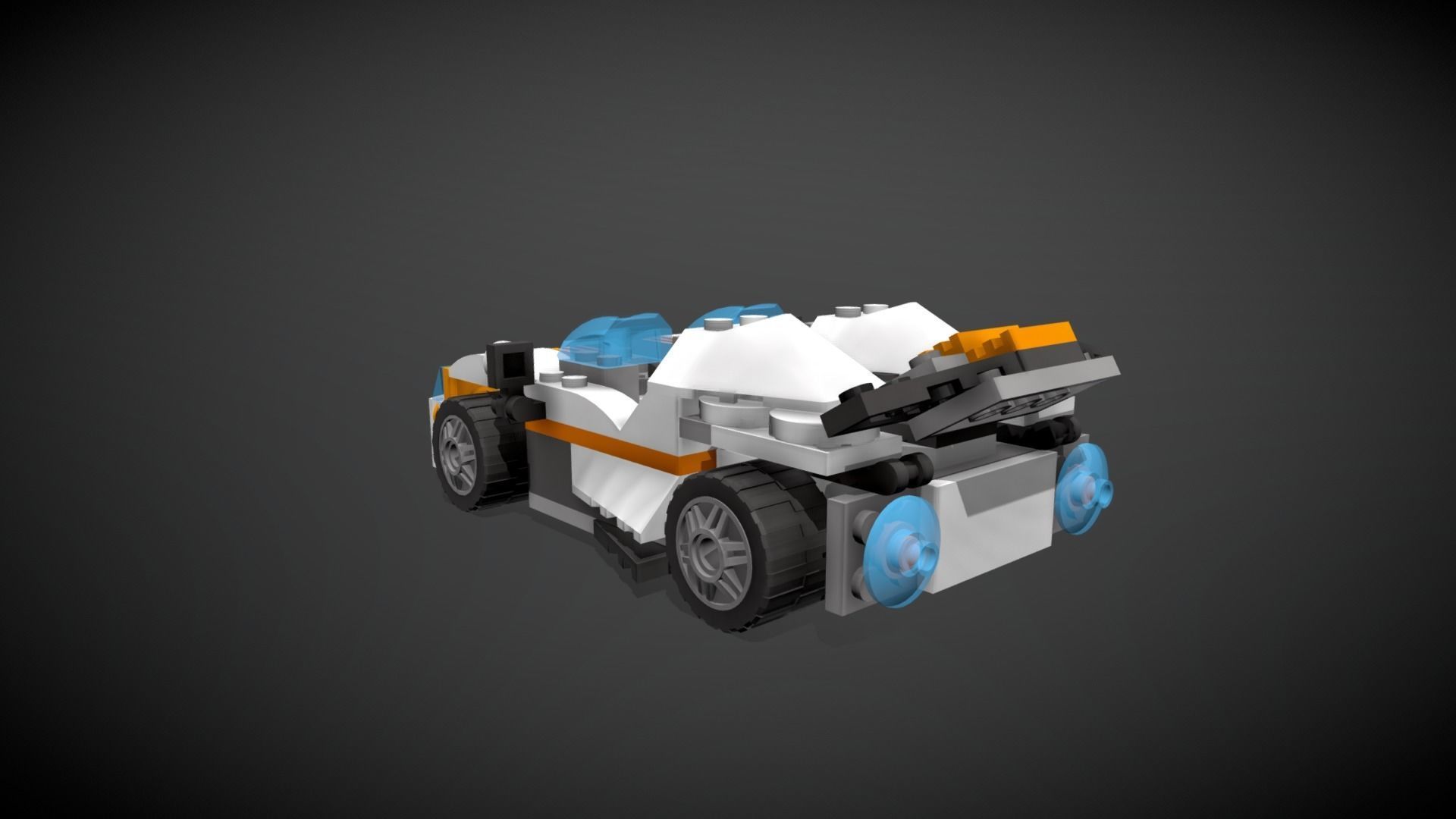 Lego Future Flyers Car 3D model_8