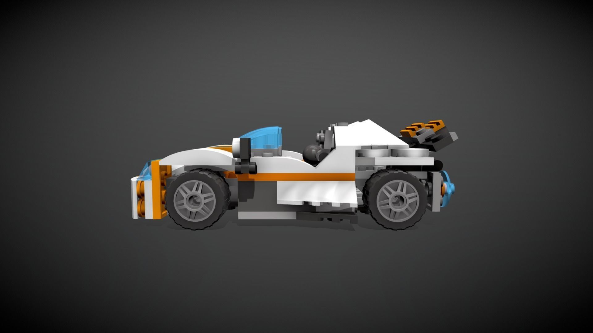 Lego Future Flyers Car 3D model_5