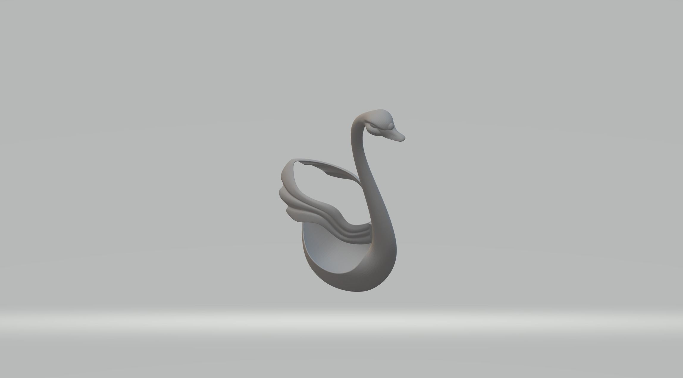 Cutlery Box Swan 3D print model_3