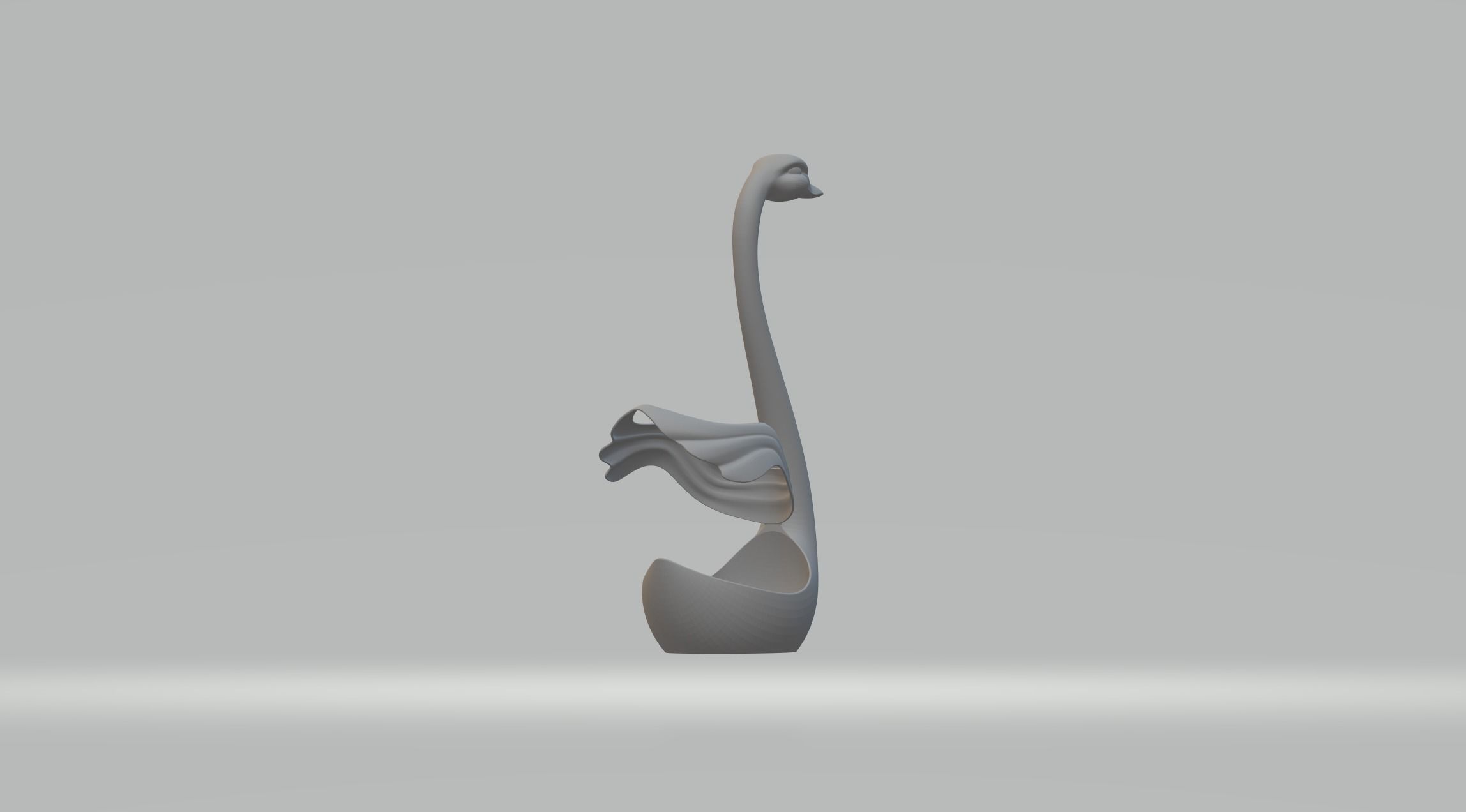 Cutlery Box Swan 3D print model_1