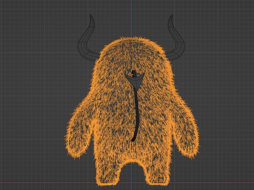 Monster character Free low-poly 3D model_5