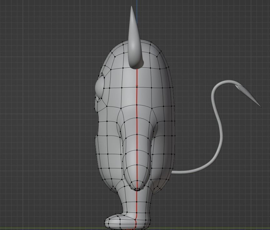 Monster character Free low-poly 3D model_8