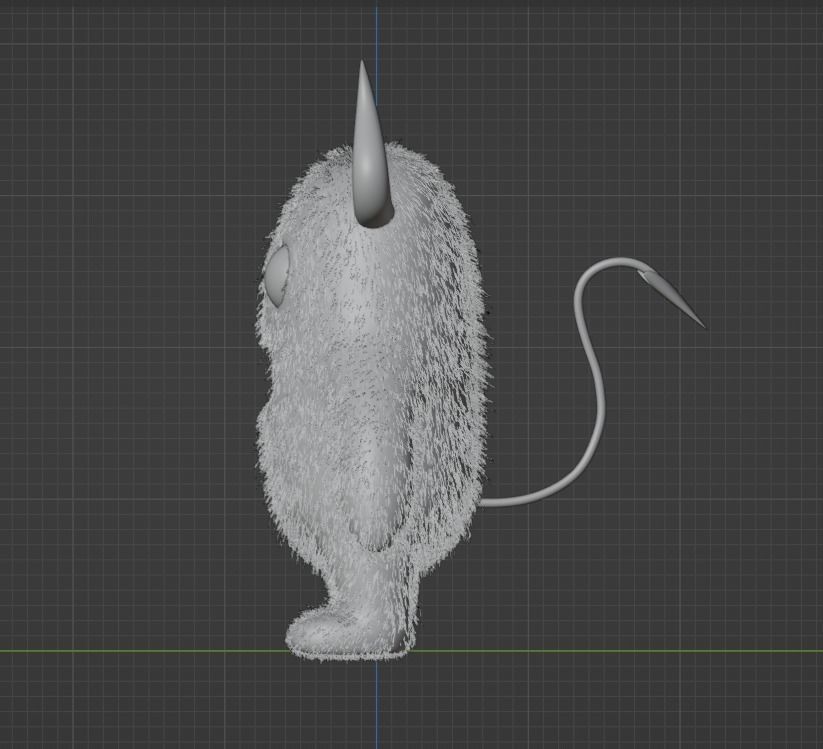 Monster character Free low-poly 3D model_3