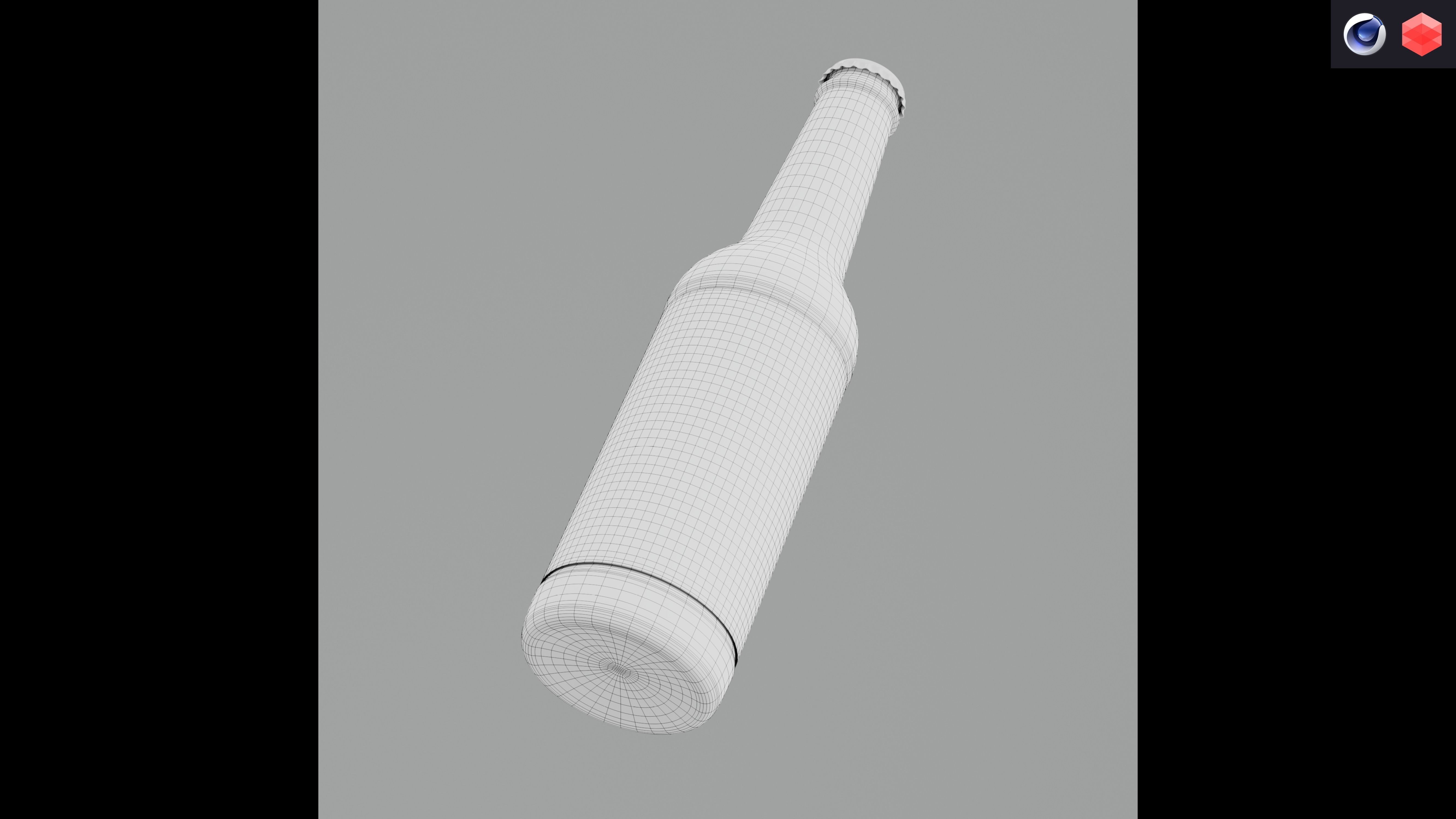 Beer Bottle 3D Model Low-poly 3D model_4