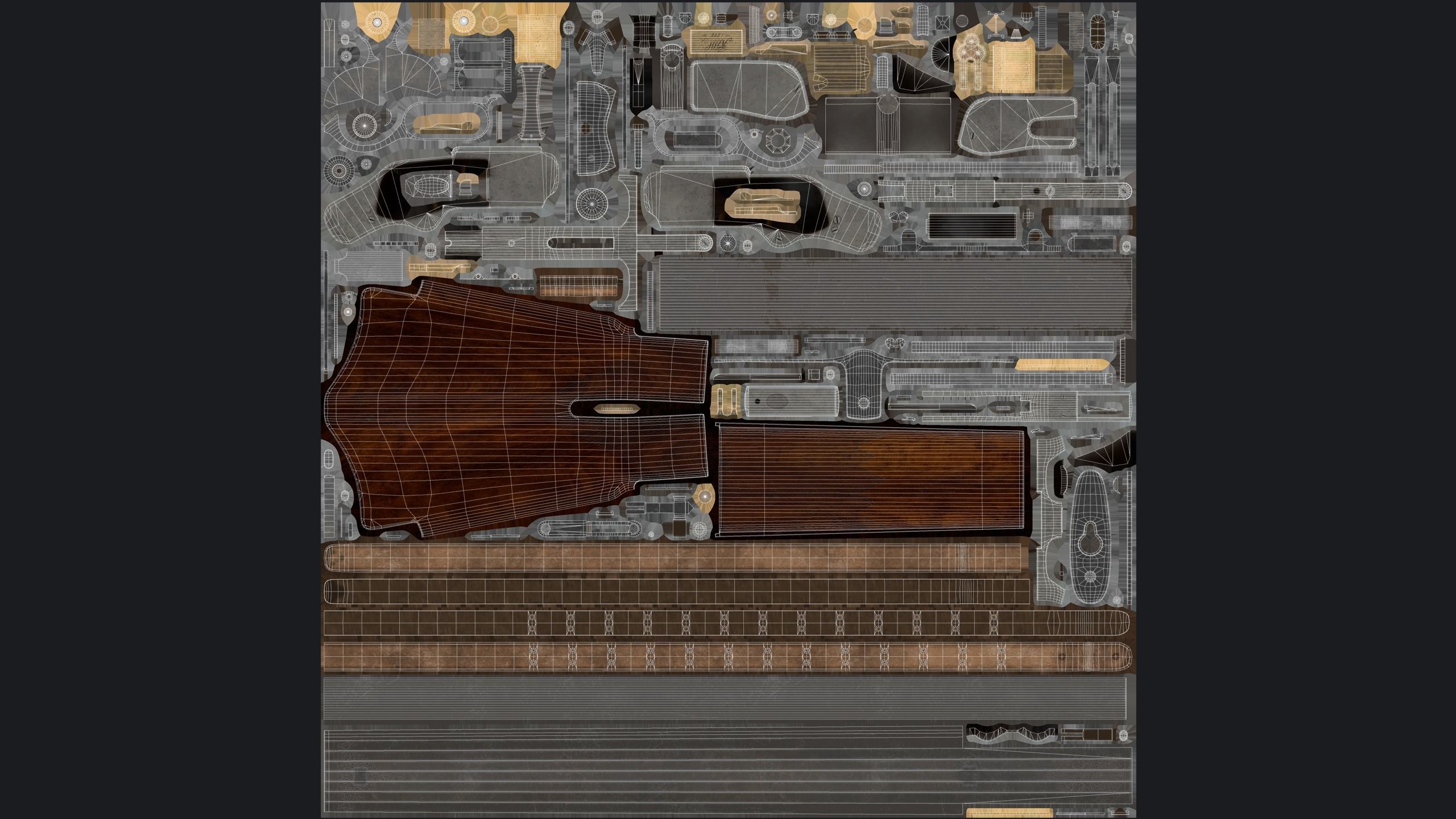 Winchester 1873 Rifle Low-poly 3D model_19