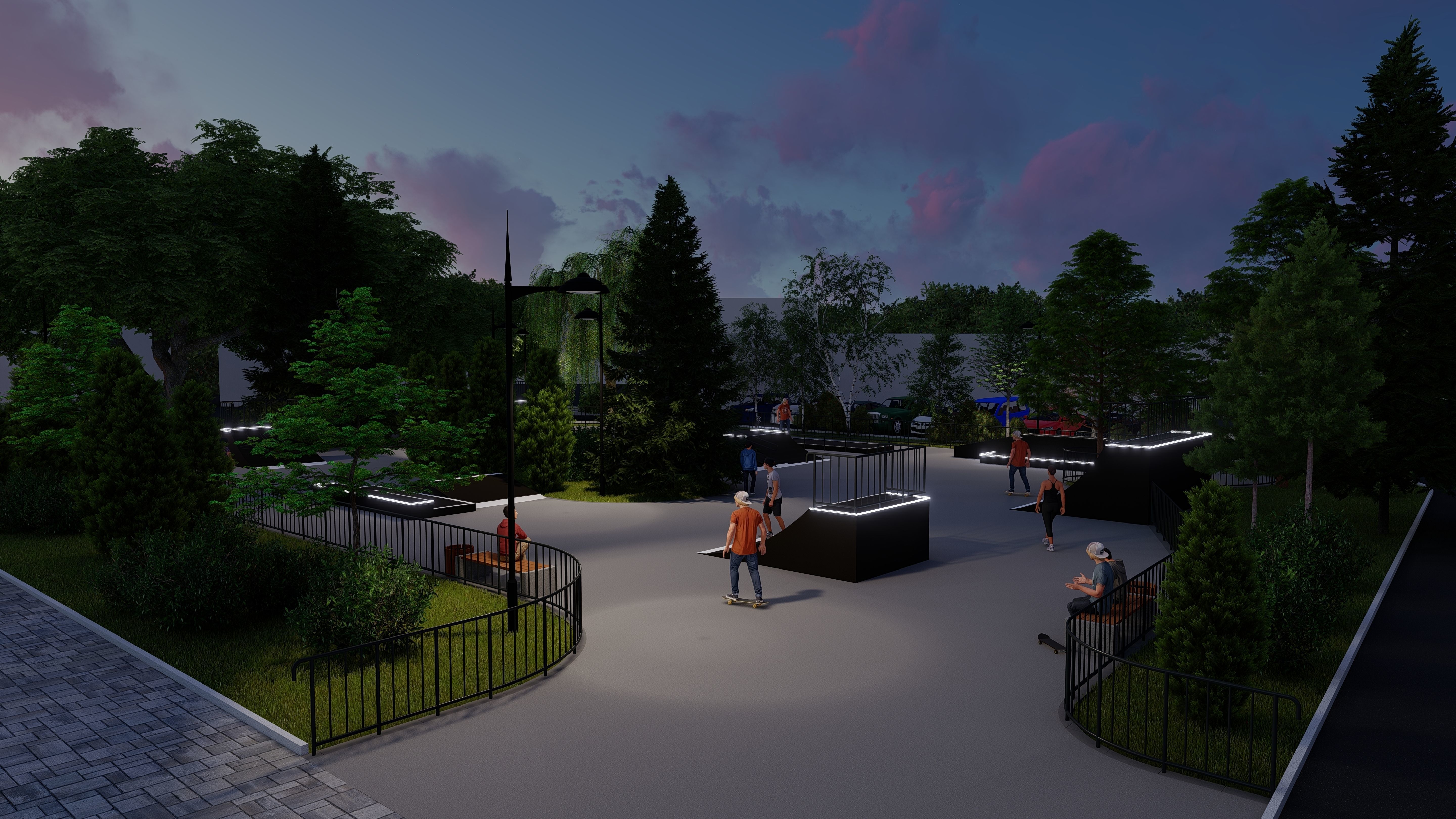 3d model of a skatepark 3D model_5