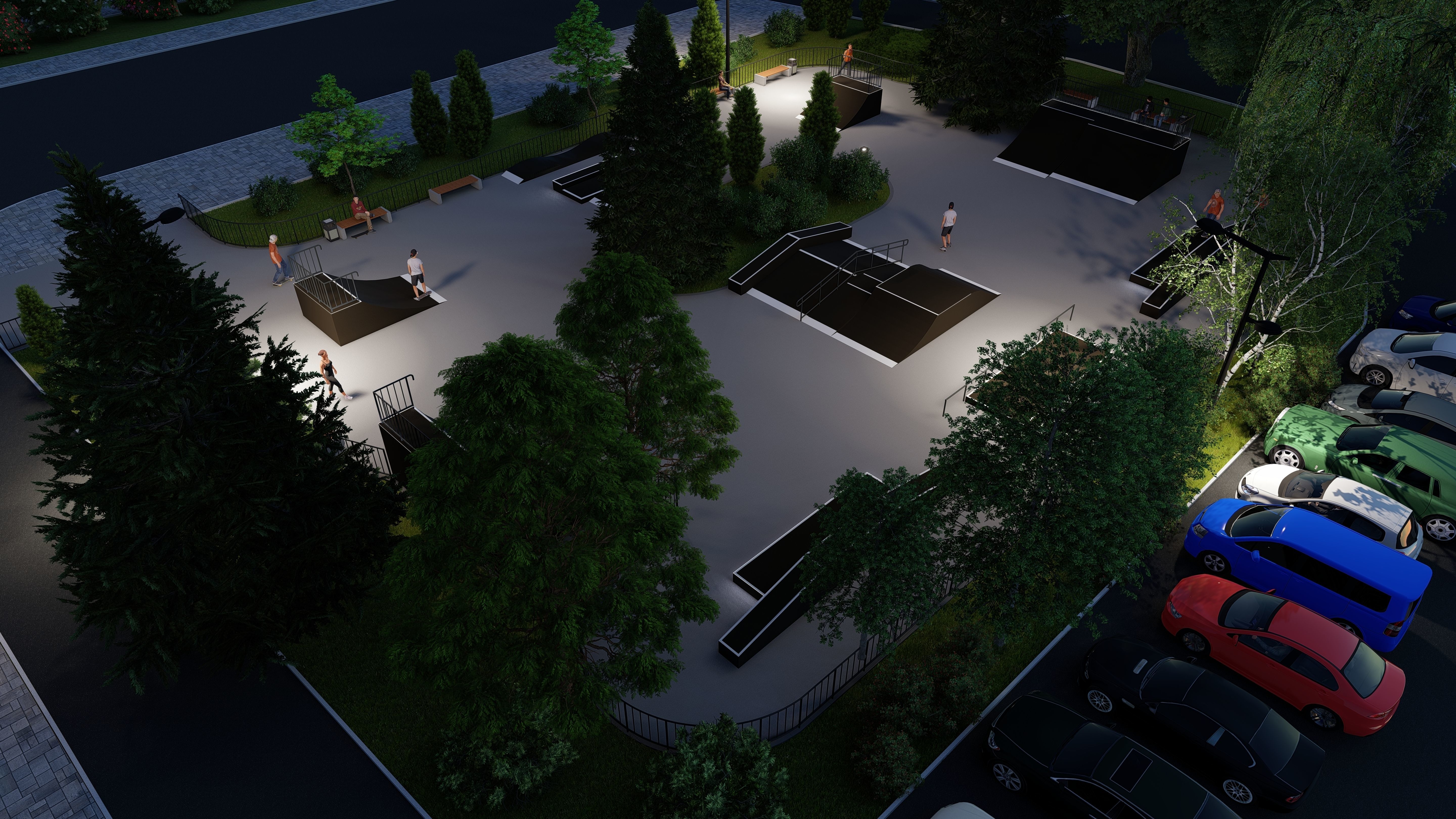 3d model of a skatepark 3D model_7