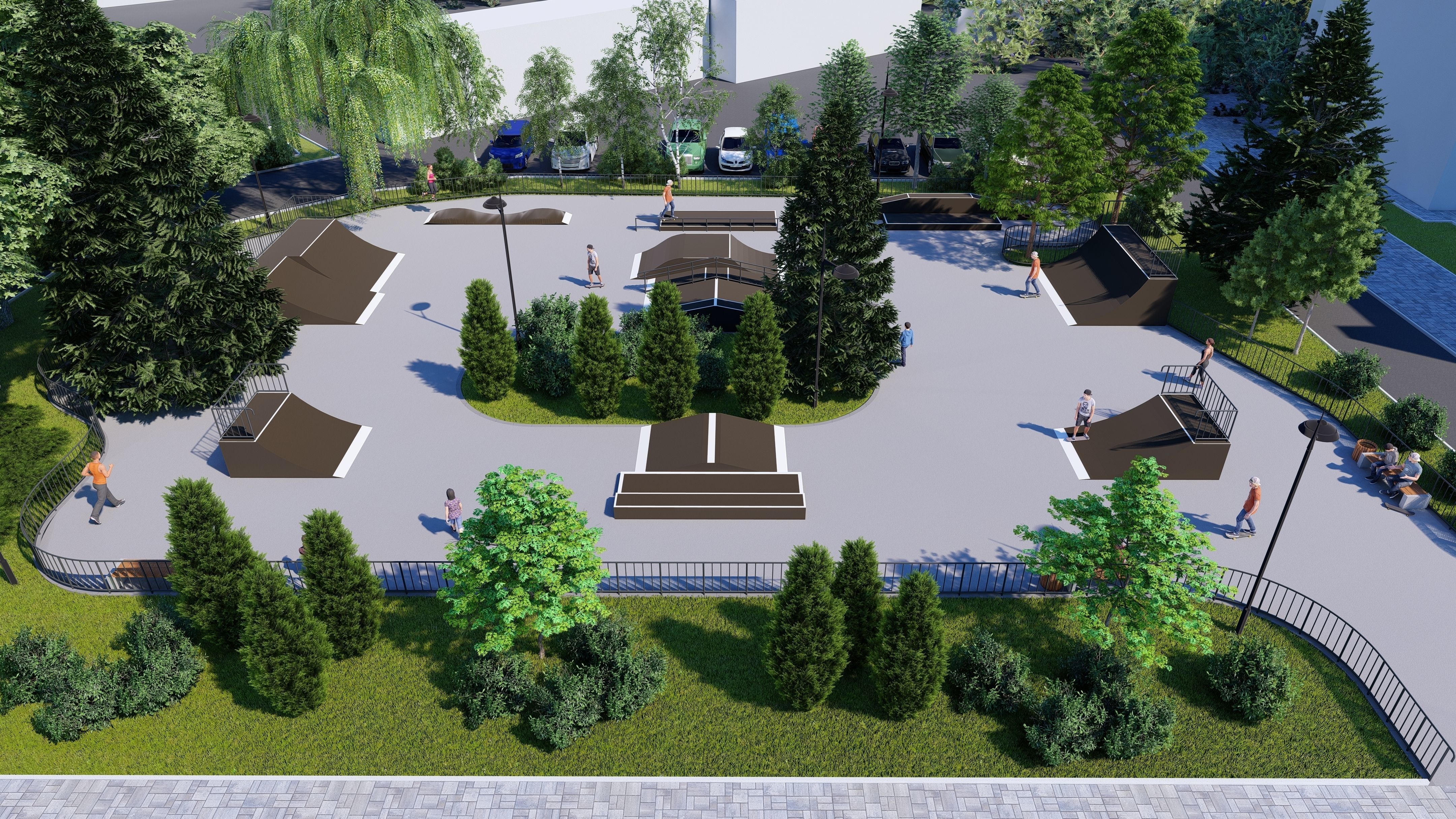 3d model of a skatepark 3D model_4