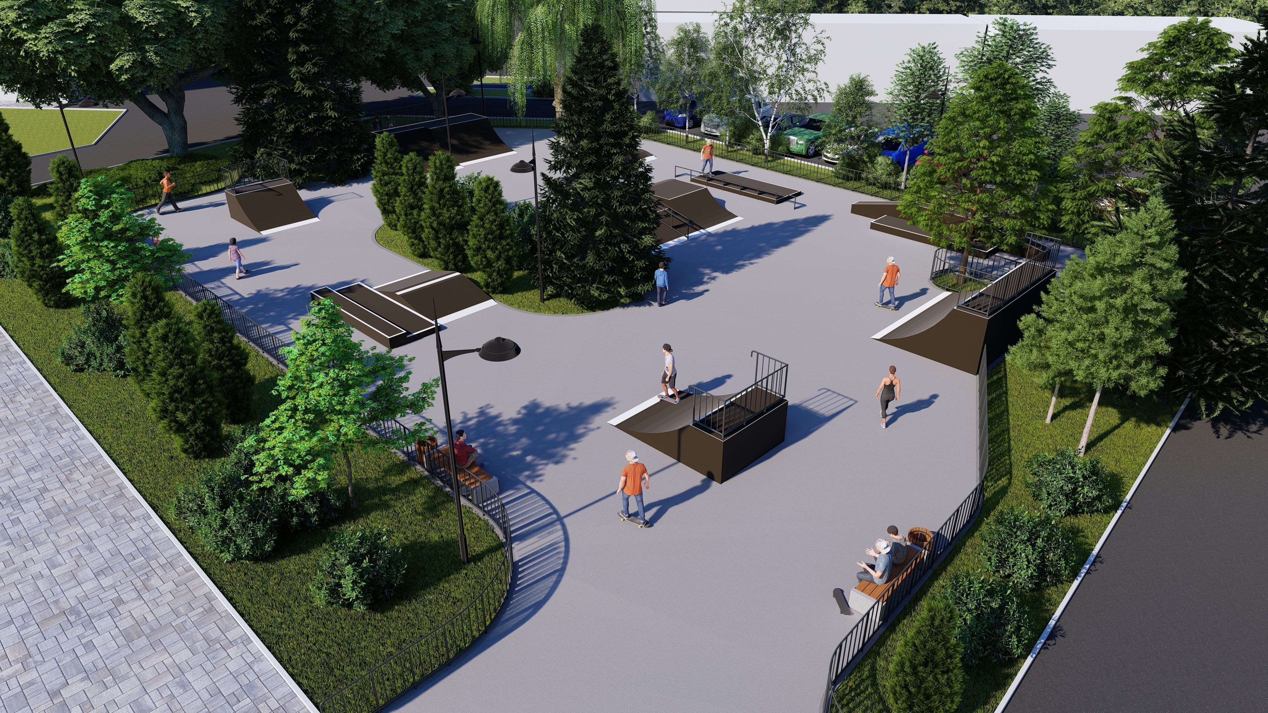 3d model of a skatepark 3D model_1