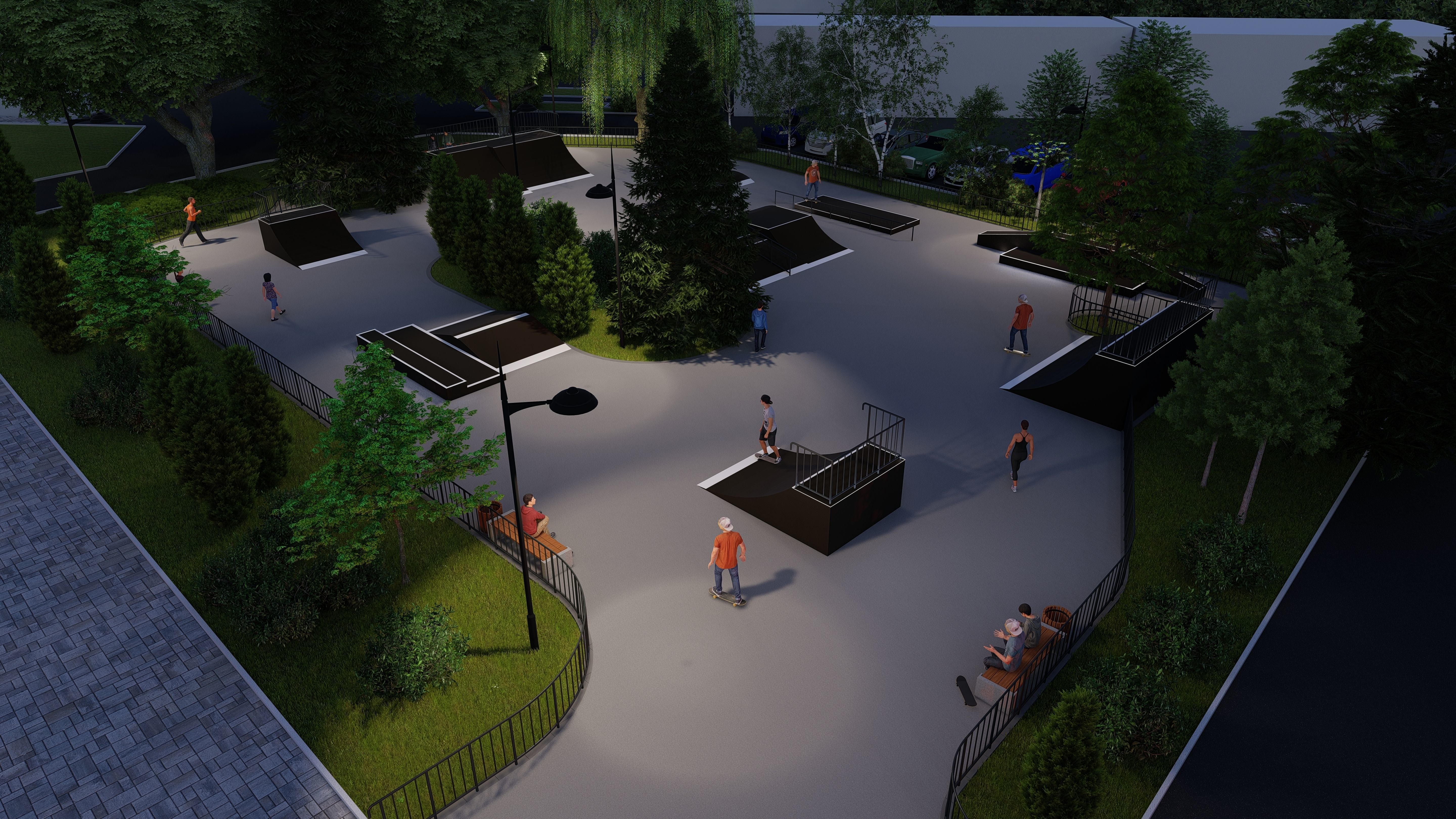 3d model of a skatepark 3D model_6
