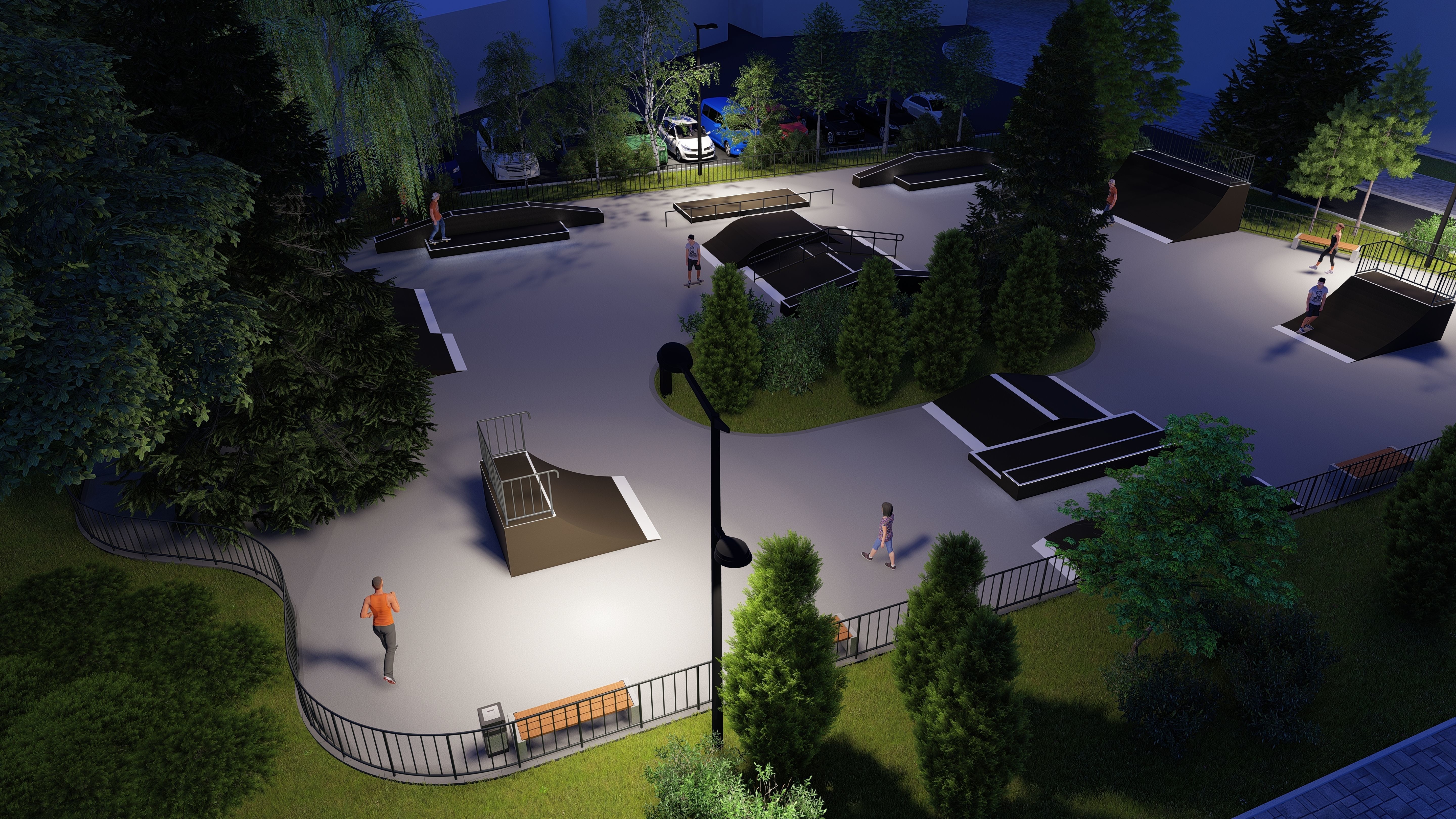 3d model of a skatepark 3D model_8