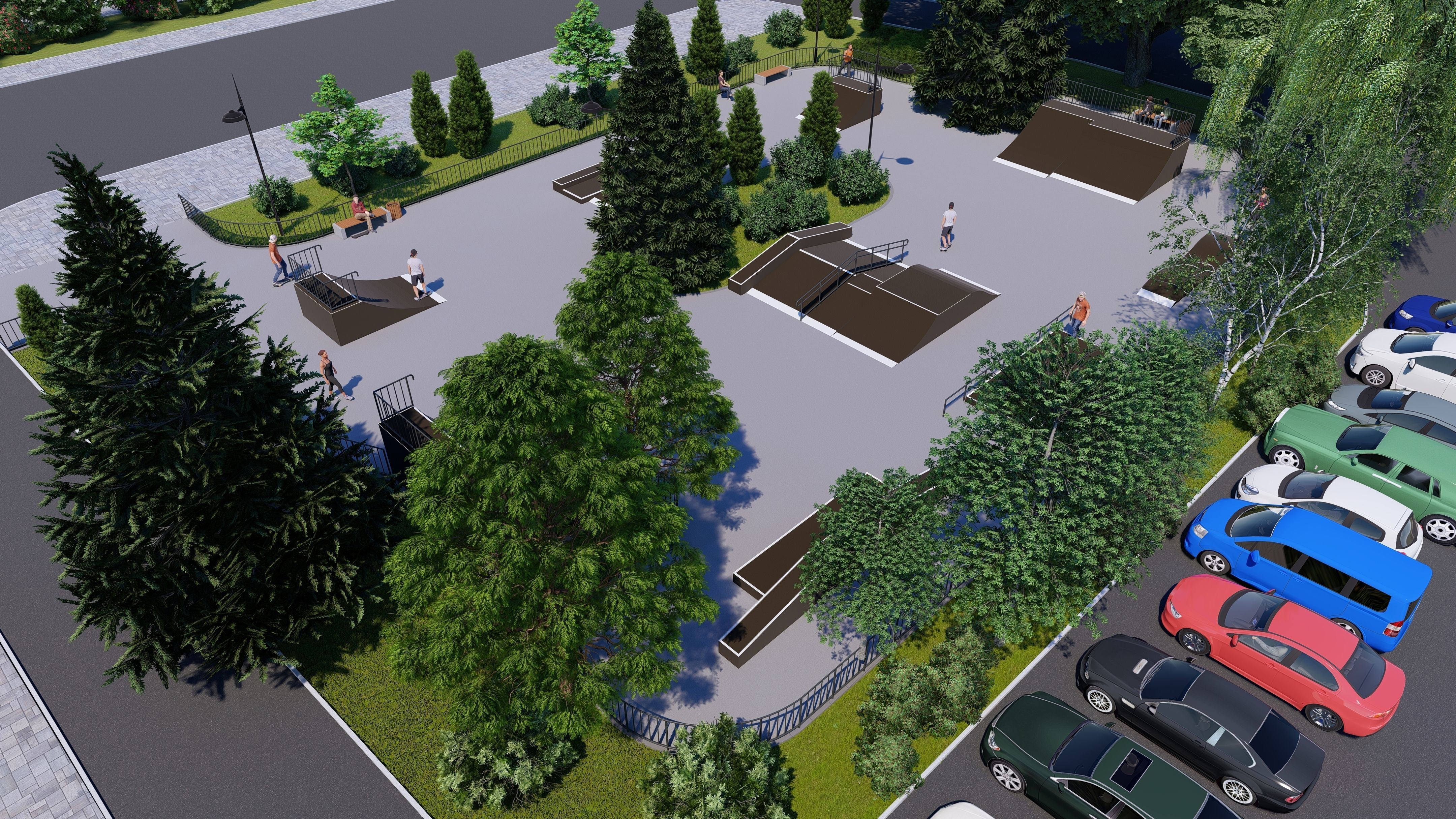 3d model of a skatepark 3D model_2