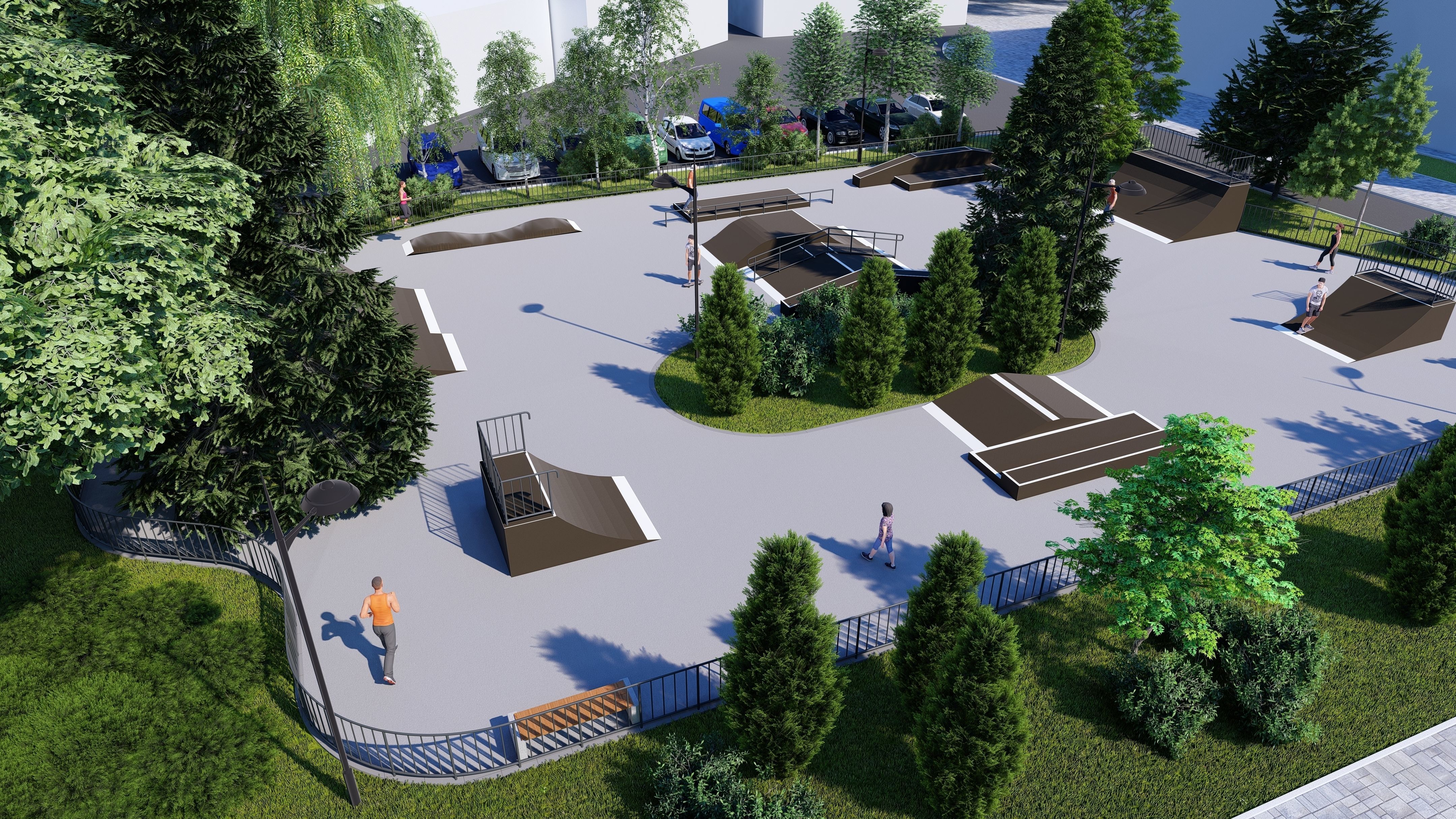 3d model of a skatepark 3D model_3