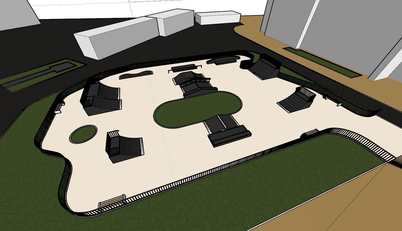 3d model of a skatepark 3D model_12