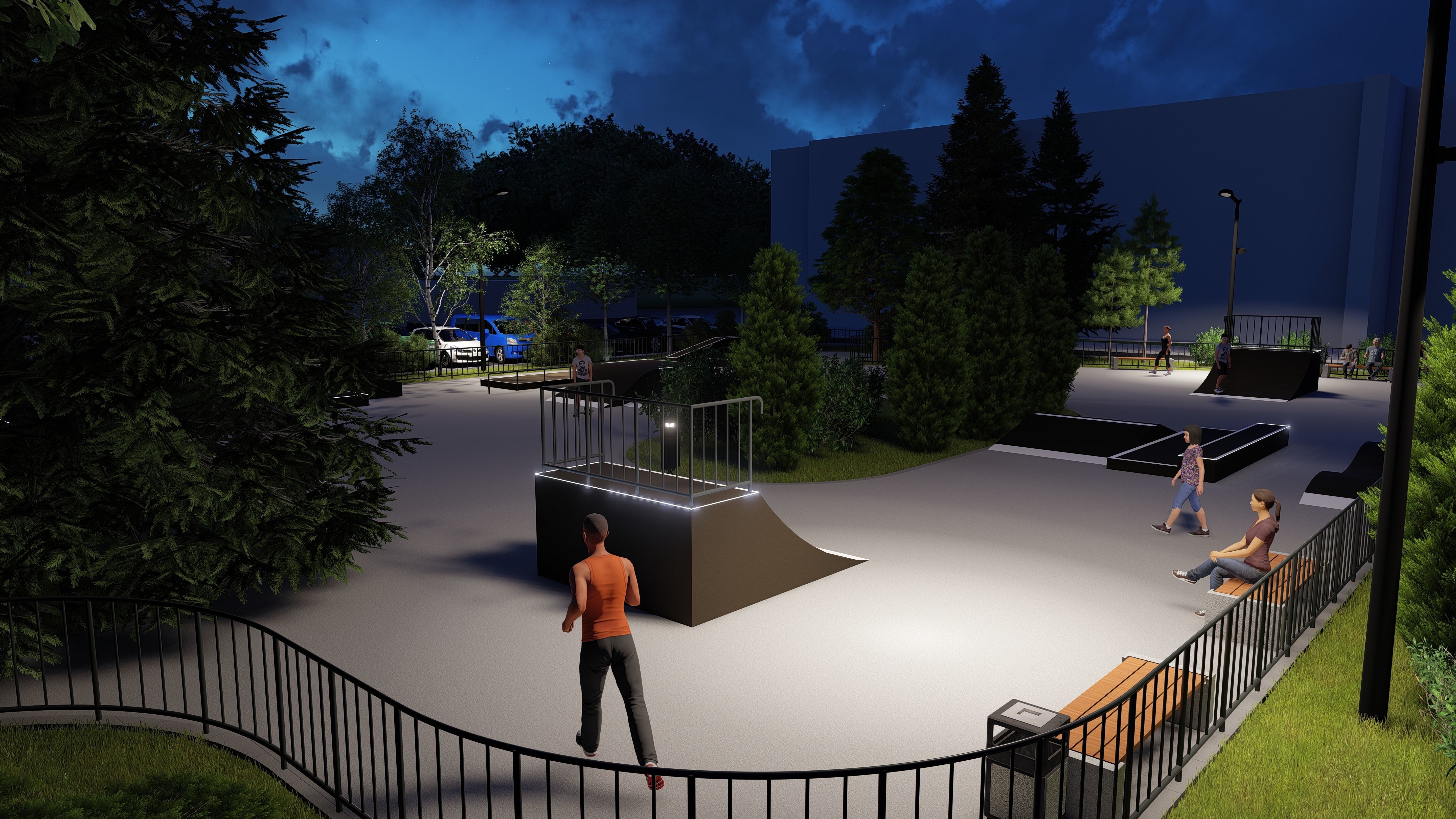 3d model of a skatepark 3D model_10